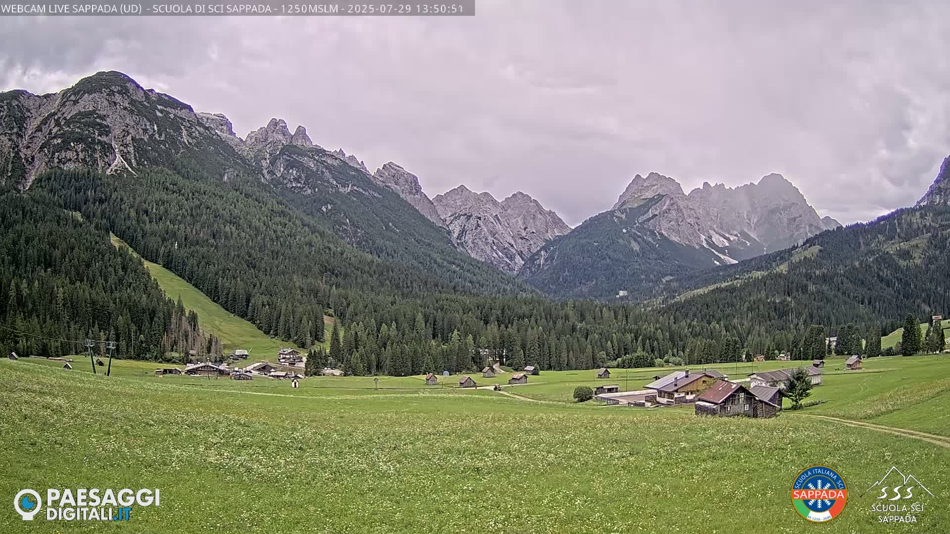  Sappada City Ski School & Ski Slope Live Cam - Udine, Friuli-Venezia Giulia, Italy