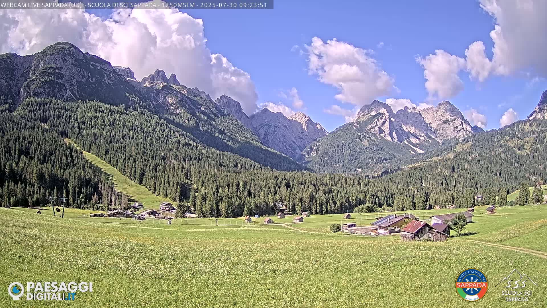  Sappada City Ski School & Ski Slope Live Cam - Udine, Friuli-Venezia Giulia, Italy