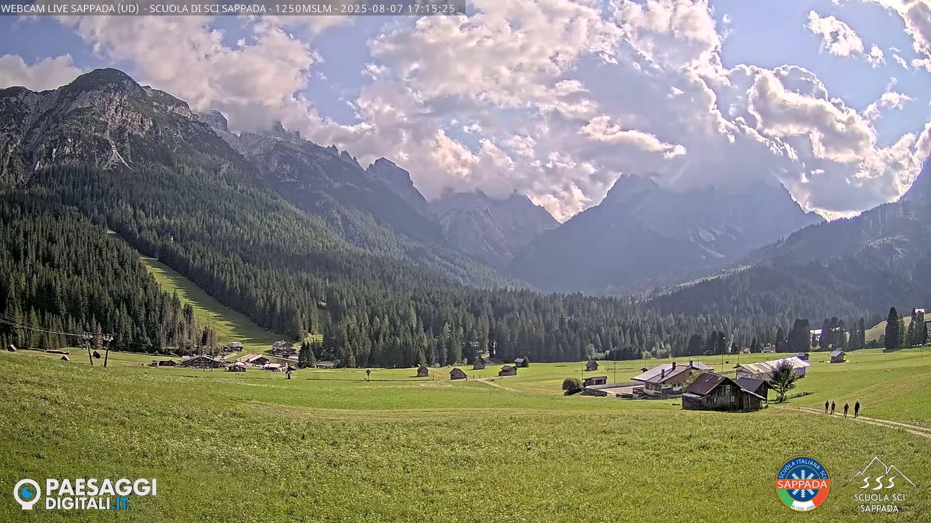  Sappada City Ski School & Ski Slope Live Cam - Udine, Friuli-Venezia Giulia, Italy