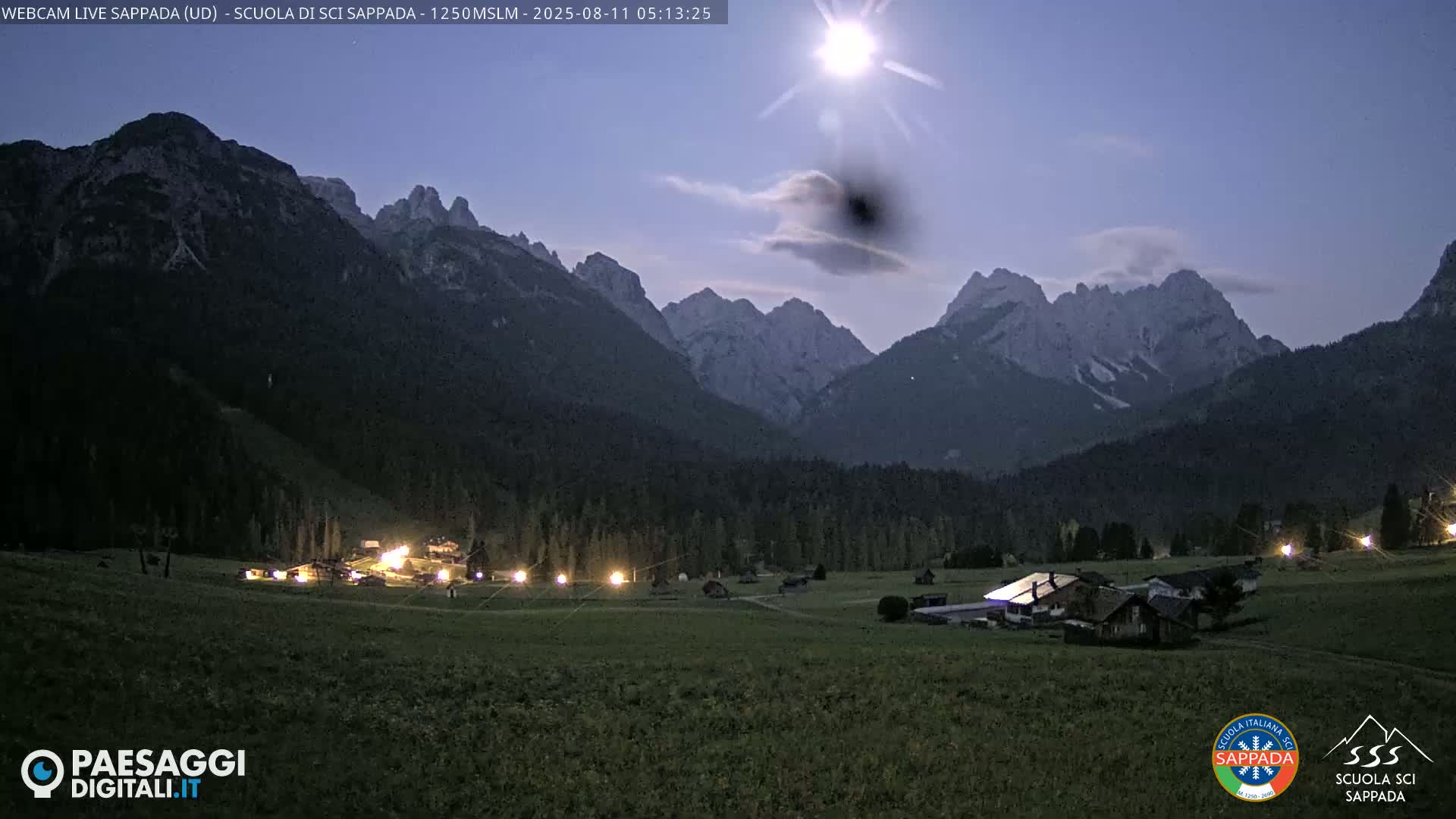  Sappada City Ski School & Ski Slope Live Cam - Udine, Friuli-Venezia Giulia, Italy