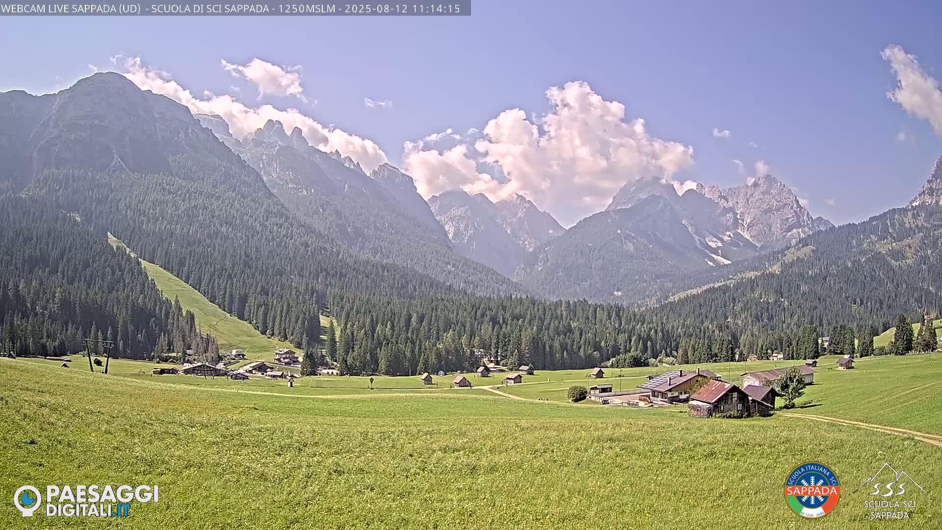  Sappada City Ski School & Ski Slope Live Cam - Udine, Friuli-Venezia Giulia, Italy