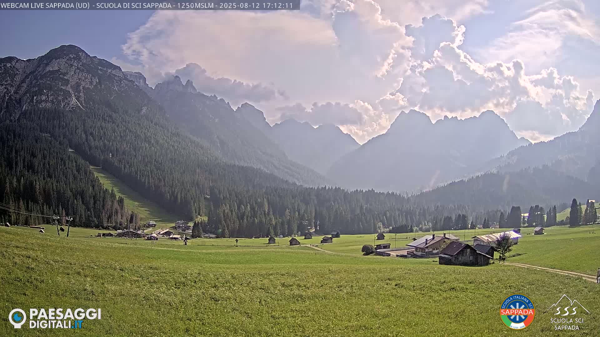 Sappada City Ski School & Ski Slope Live Cam - Udine, Friuli-Venezia Giulia, Italy