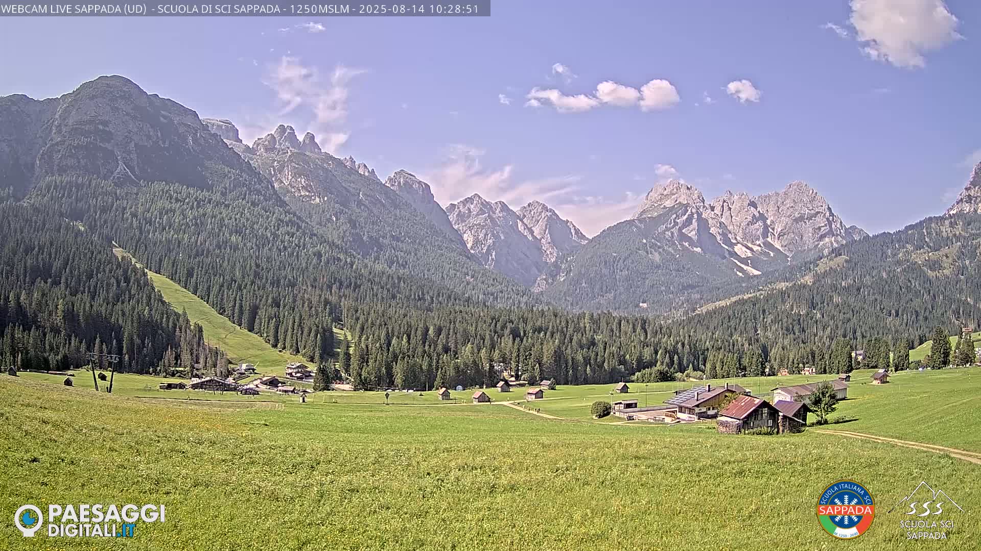  Sappada City Ski School & Ski Slope Live Cam - Udine, Friuli-Venezia Giulia, Italy