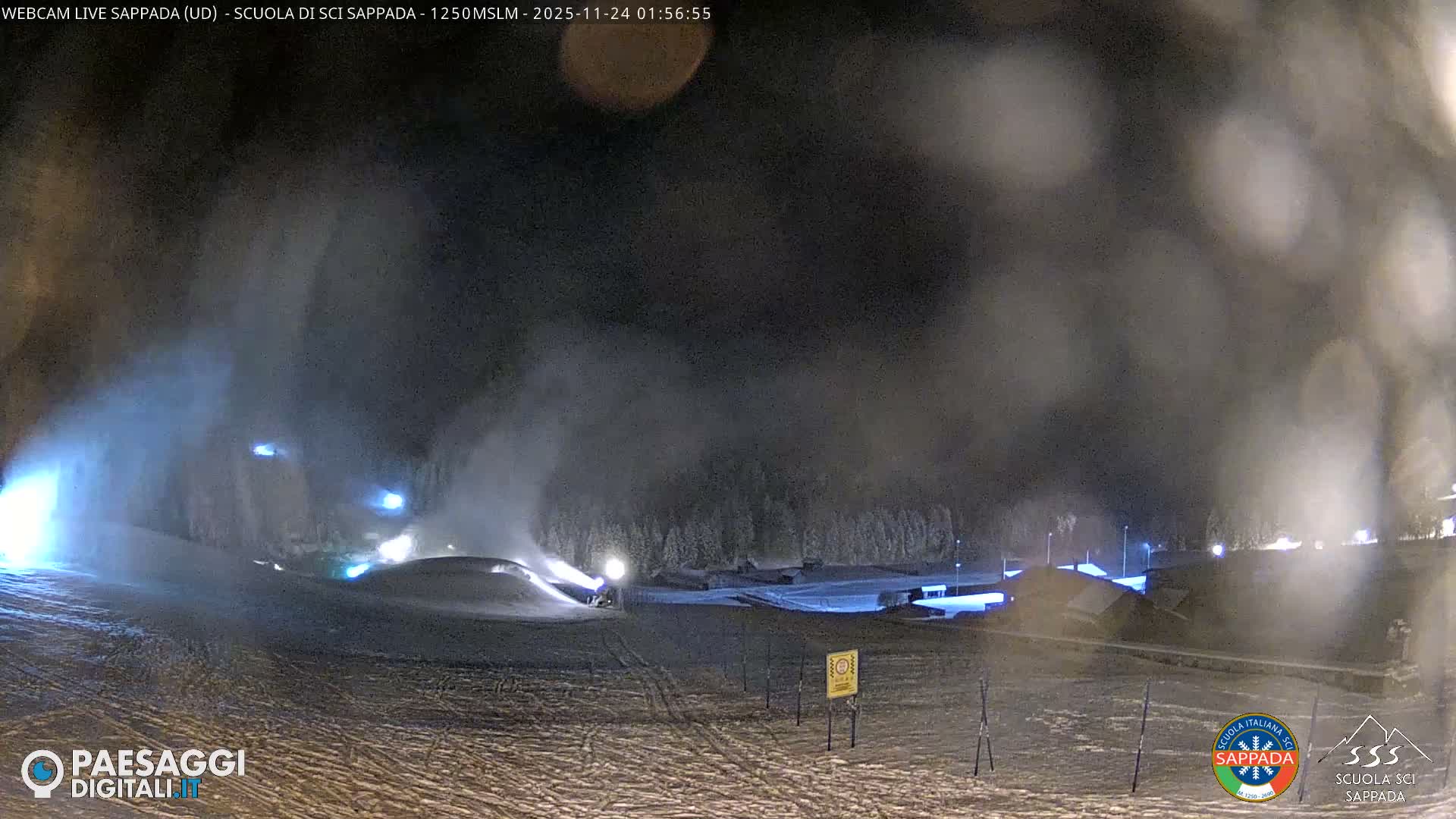 Sappada City Ski School & Ski Slope Live Cam - Udine, Friuli-Venezia Giulia, Italy