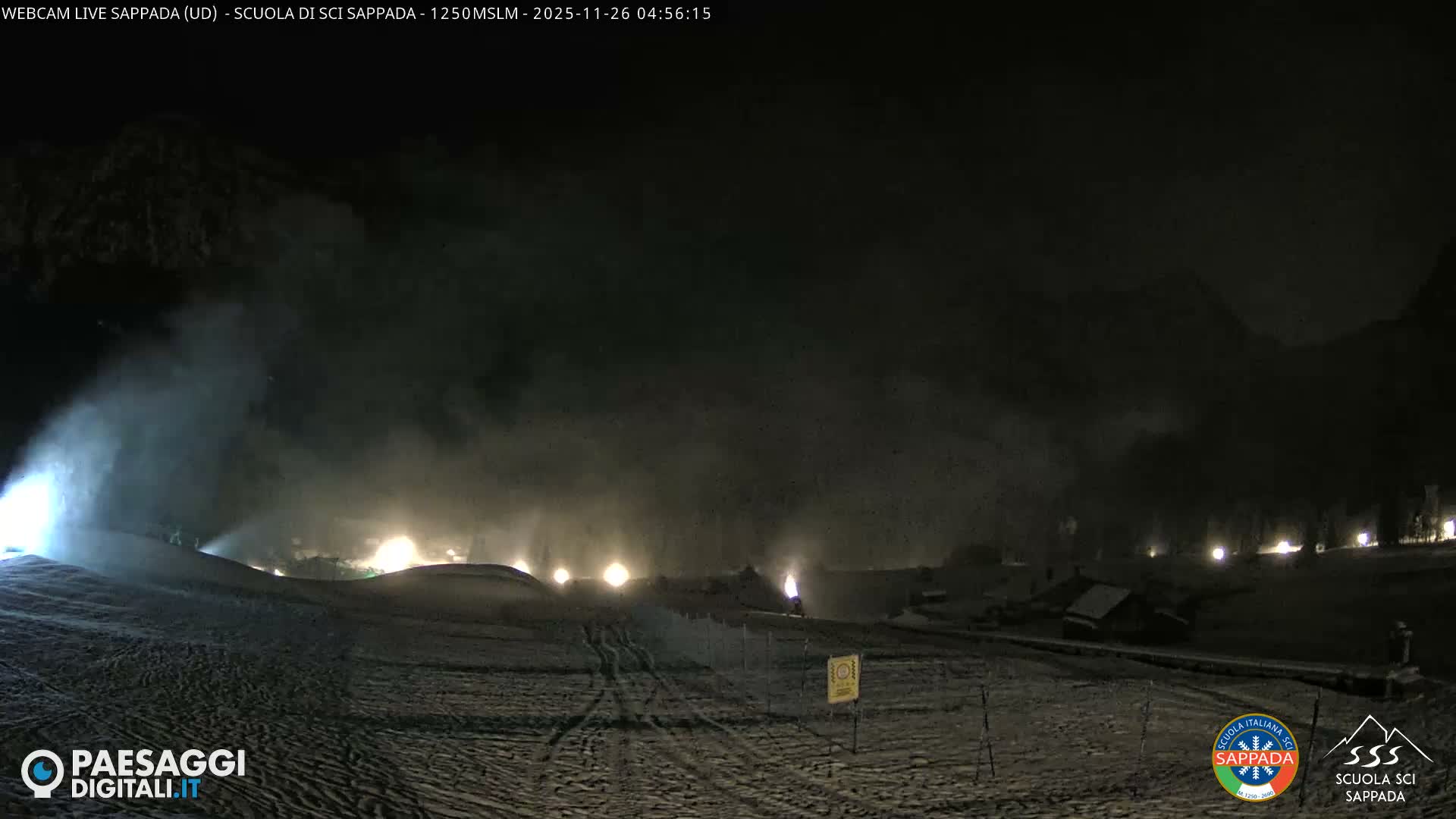  Sappada City Ski School & Ski Slope Live Cam - Udine, Friuli-Venezia Giulia, Italy