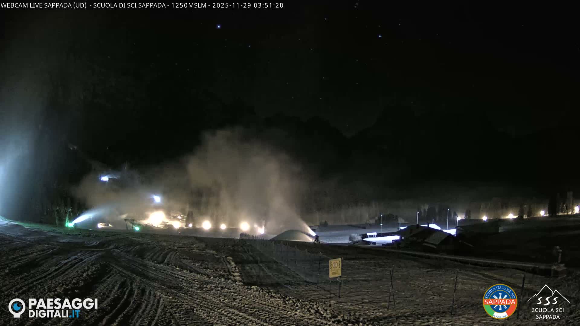  Sappada City Ski School & Ski Slope Live Cam - Udine, Friuli-Venezia Giulia, Italy