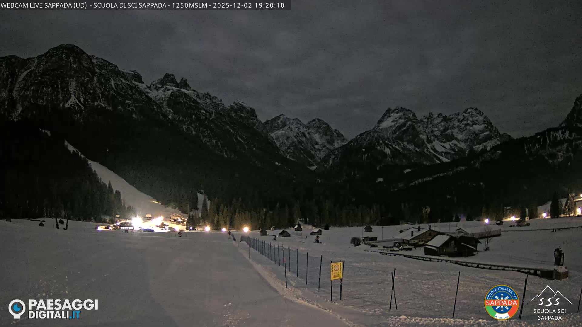  Sappada City Ski School & Ski Slope Live Cam - Udine, Friuli-Venezia Giulia, Italy