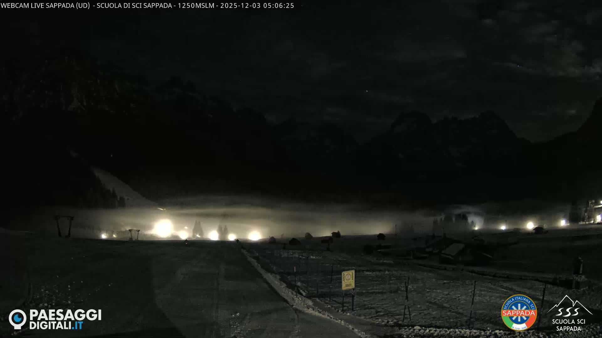  Sappada City Ski School & Ski Slope Live Cam - Udine, Friuli-Venezia Giulia, Italy