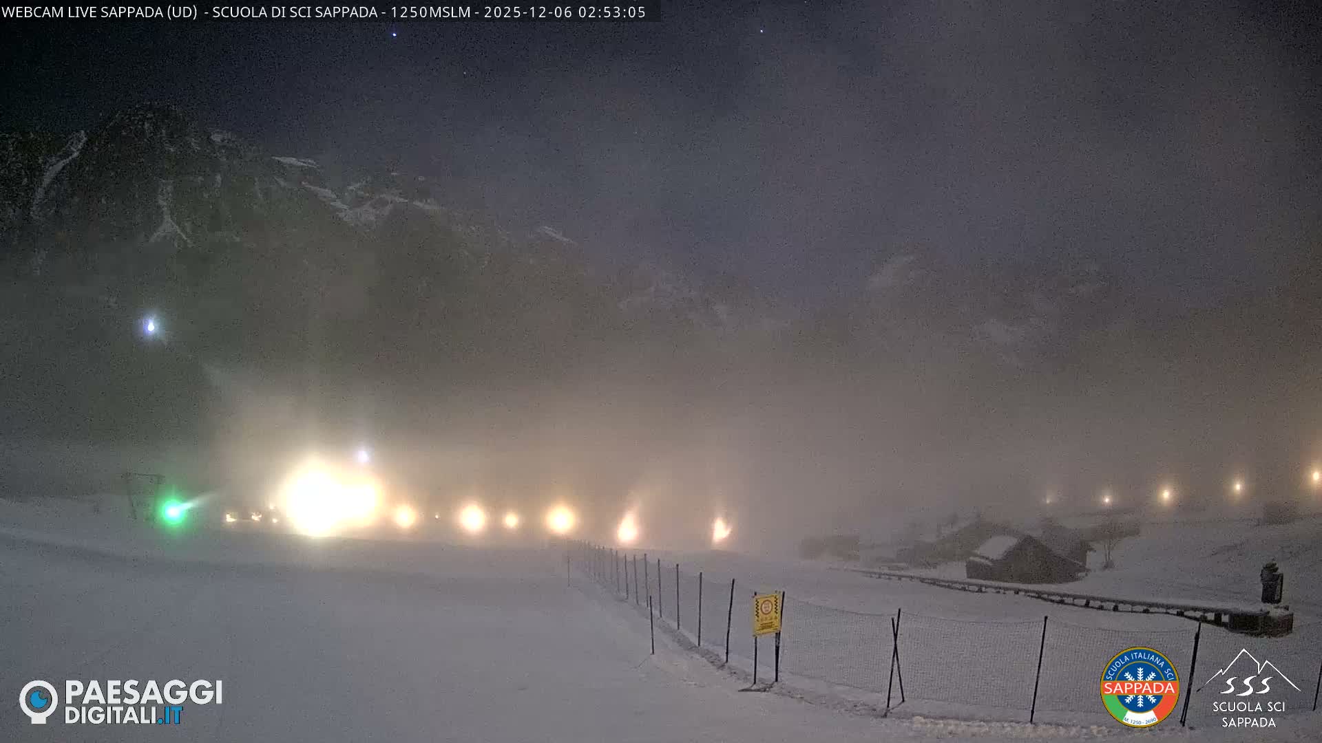  Sappada City Ski School & Ski Slope Live Cam - Udine, Friuli-Venezia Giulia, Italy