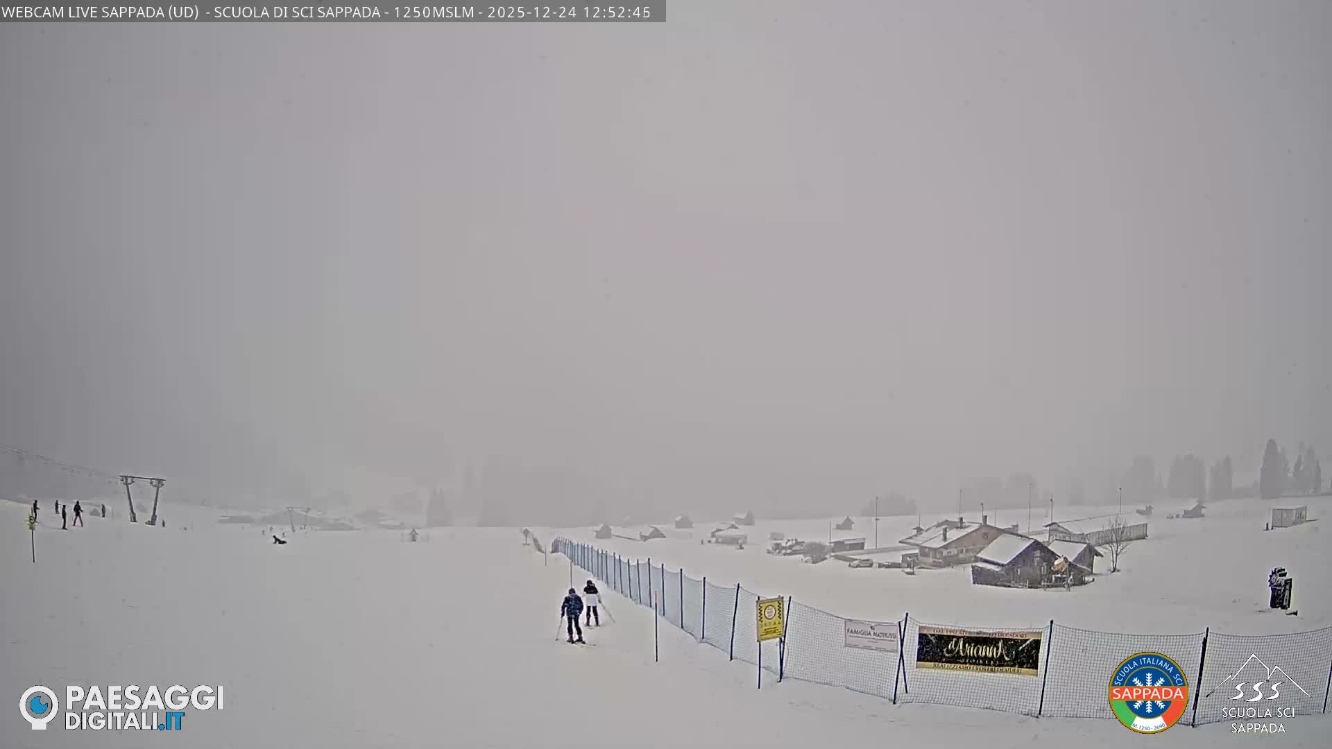  Sappada City Ski School & Ski Slope Live Cam - Udine, Friuli-Venezia Giulia, Italy