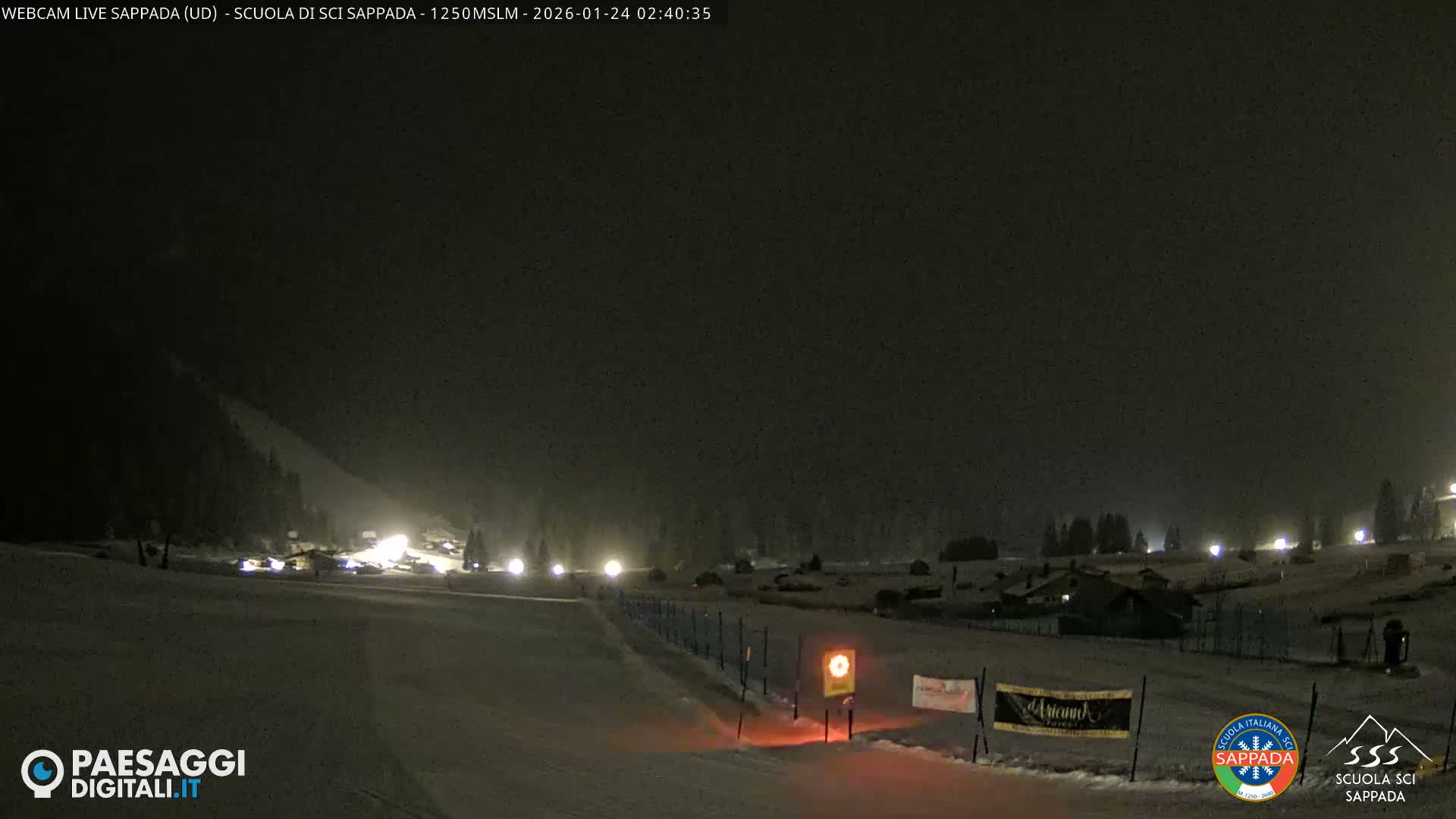 Sappada City Ski School & Ski Slope Live Cam - Udine, Friuli-Venezia Giulia, Italy