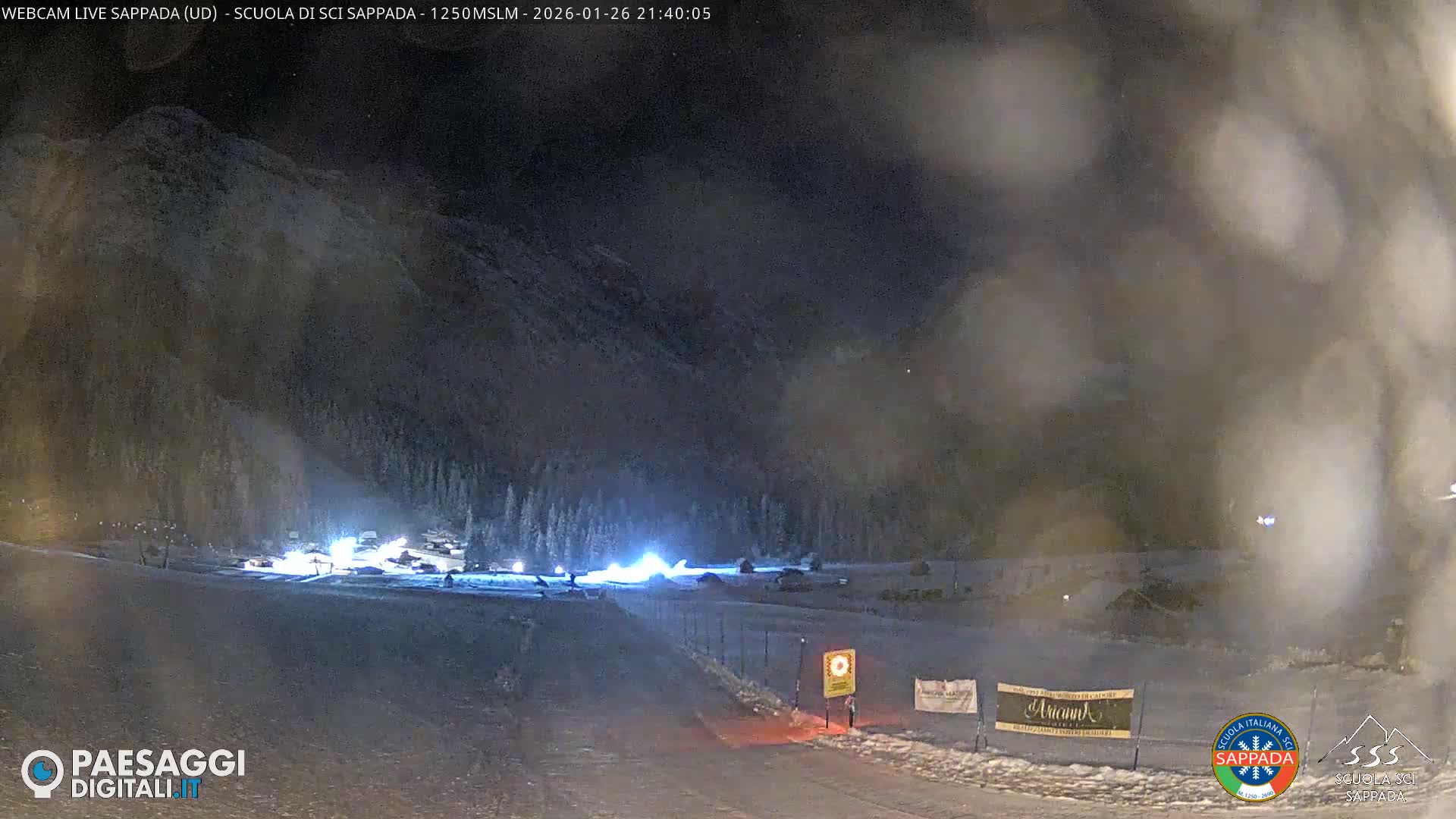  Sappada City Ski School & Ski Slope Live Cam - Udine, Friuli-Venezia Giulia, Italy