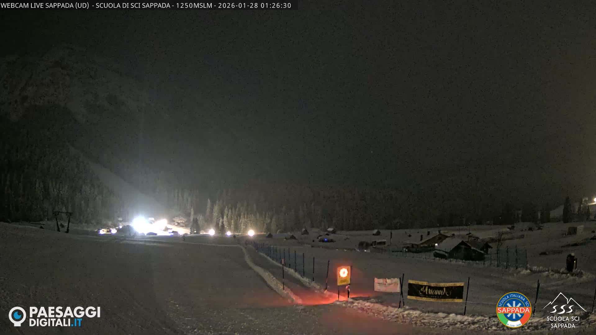  Sappada City Ski School & Ski Slope Live Cam - Udine, Friuli-Venezia Giulia, Italy