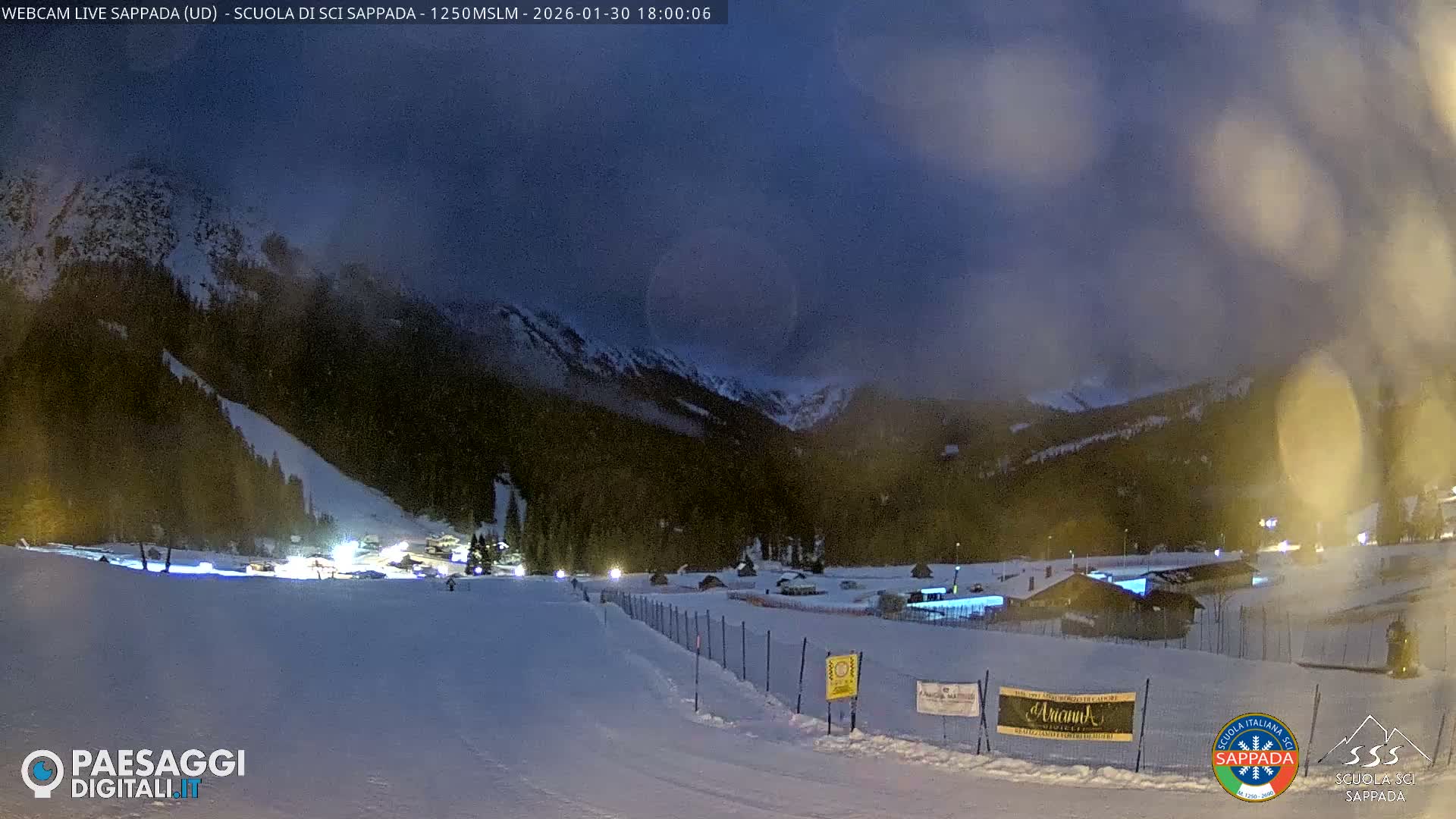  Sappada City Ski School & Ski Slope Live Cam - Udine, Friuli-Venezia Giulia, Italy