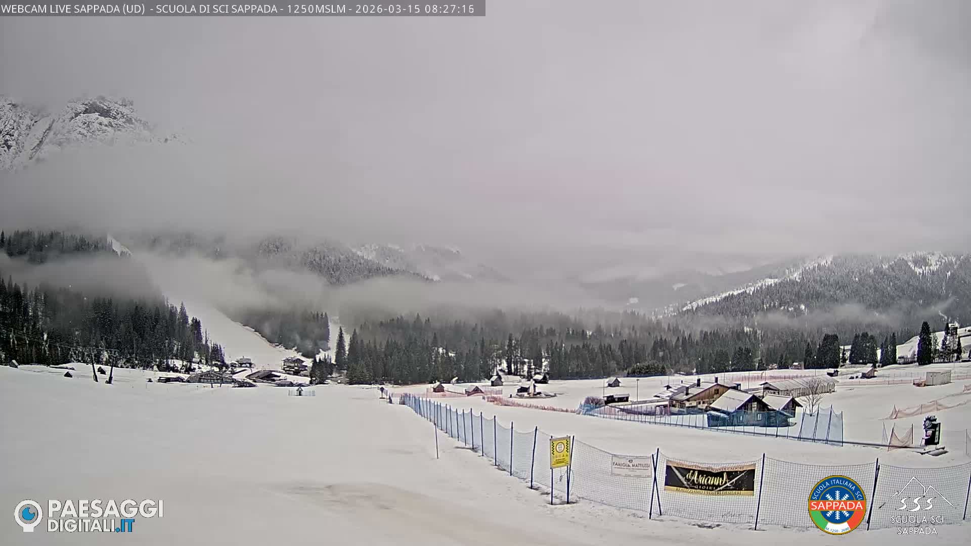  Sappada City Ski School & Ski Slope Live Cam - Udine, Friuli-Venezia Giulia, Italy