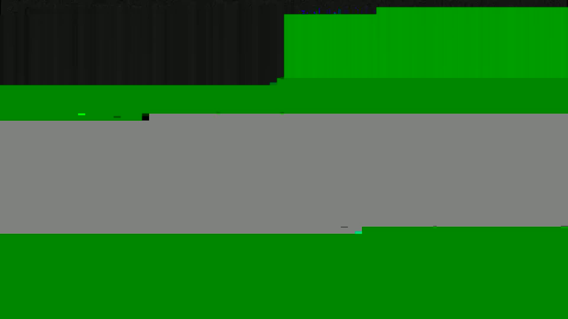 The image shows a mostly gray rectangle between two horizontal green rectangles, with a dark gray rectangle at the top.