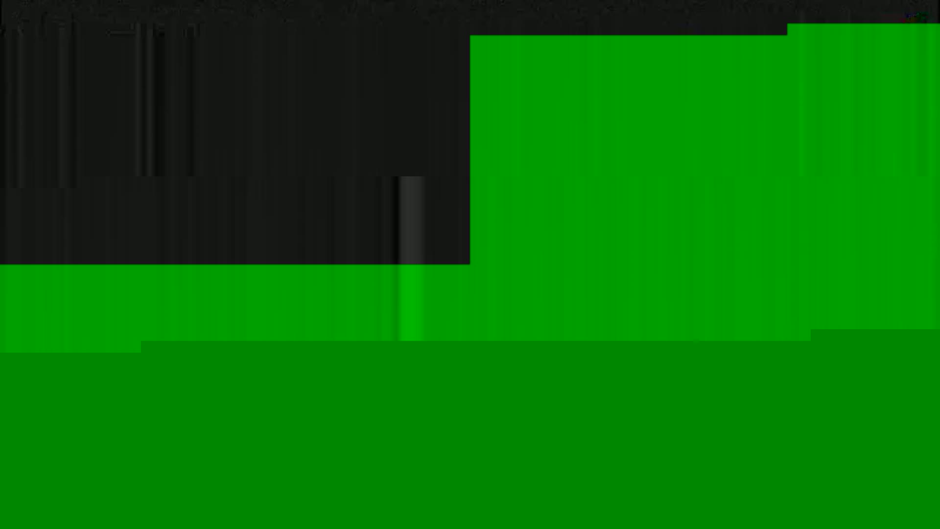 The image shows a dark grey area above a bright green area.