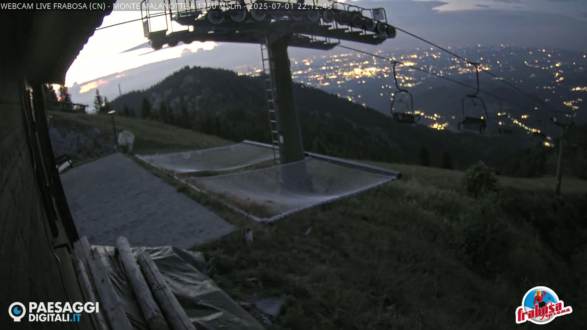 Monte Moro Mount Frabosa, Prato Nevoso Malanotte Take off Ramp & Ski Slope Live Cam - Cuneo, Piedmont, Italy
