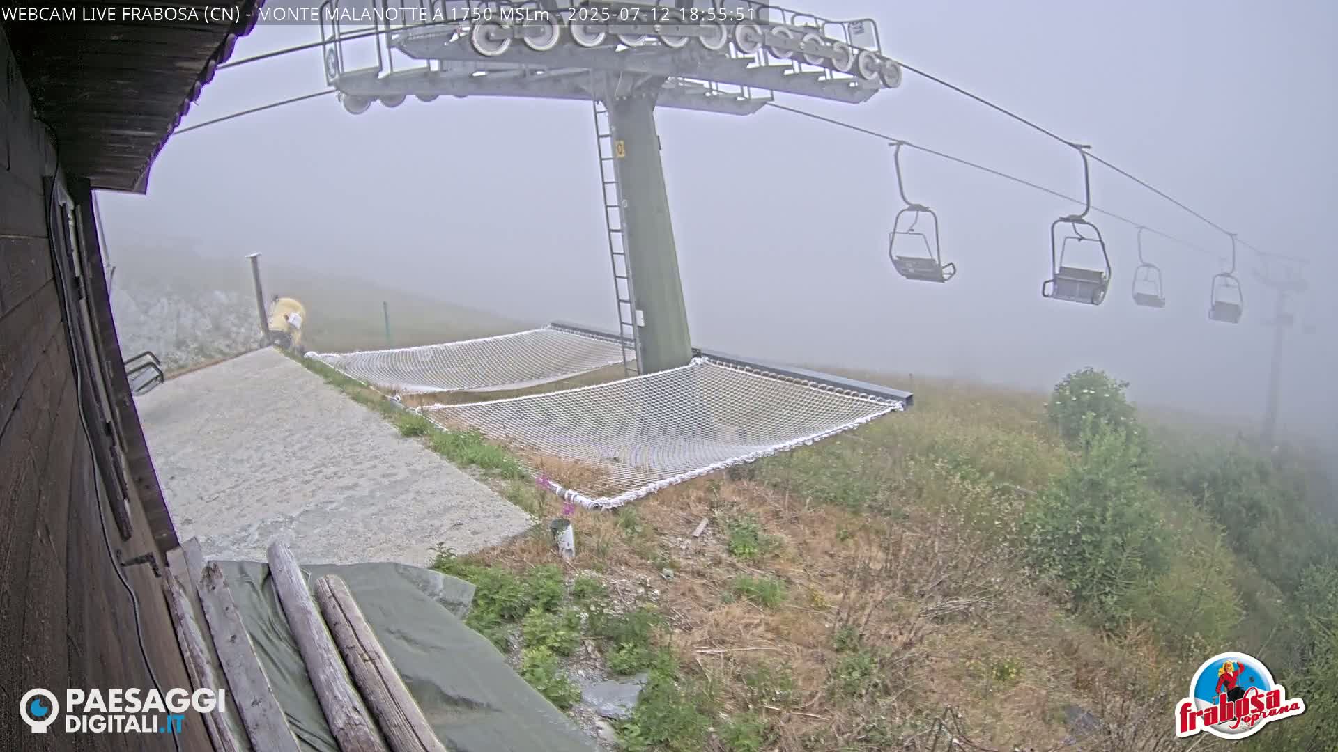 Monte Moro Mount Frabosa, Prato Nevoso Malanotte Take off Ramp & Ski Slope Live Cam - Cuneo, Piedmont, Italy