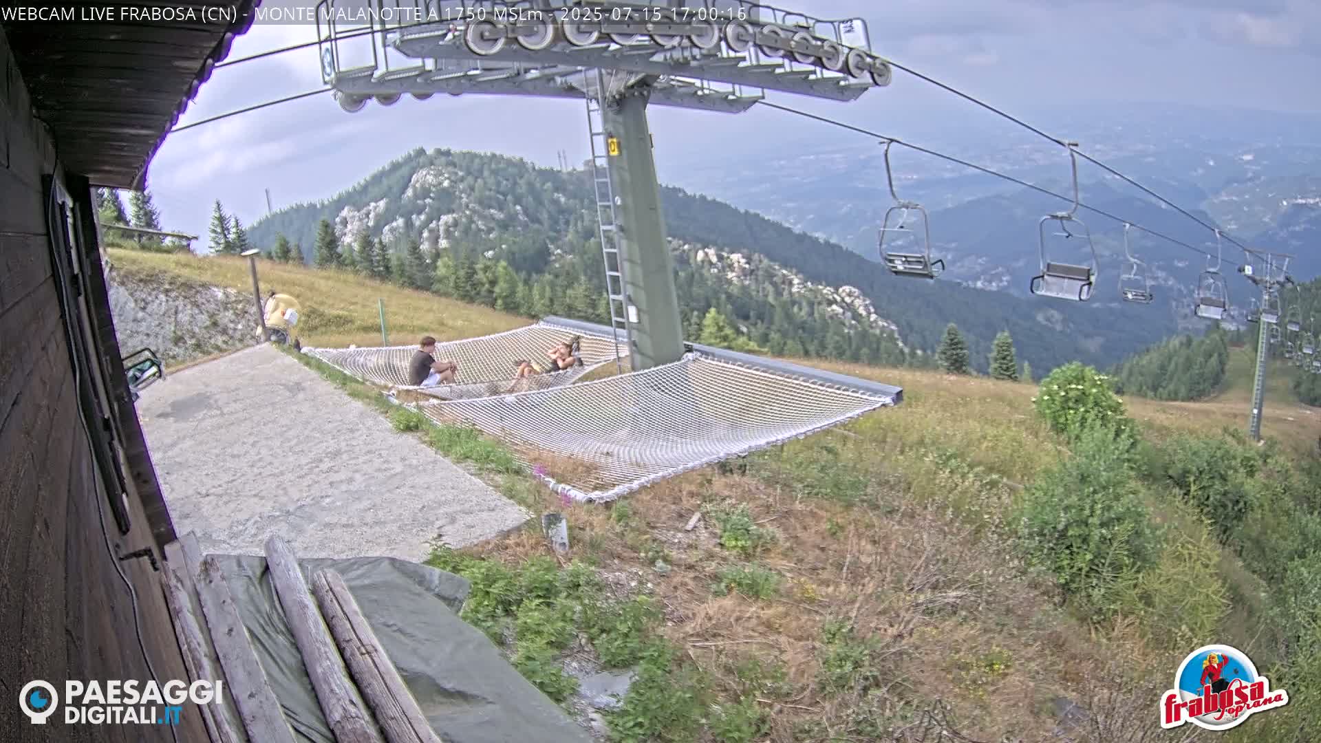 Monte Moro Mount Frabosa, Prato Nevoso Malanotte Take off Ramp & Ski Slope Live Cam - Cuneo, Piedmont, Italy