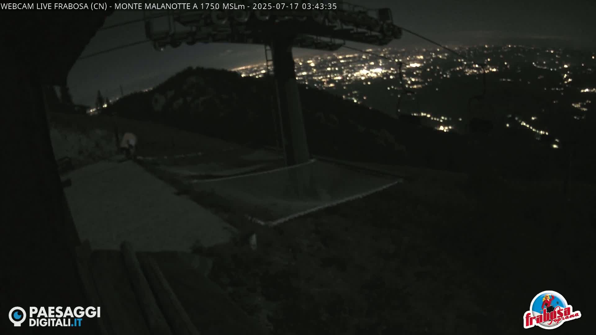 Monte Moro Mount Frabosa, Prato Nevoso Malanotte Take off Ramp & Ski Slope Live Cam - Cuneo, Piedmont, Italy