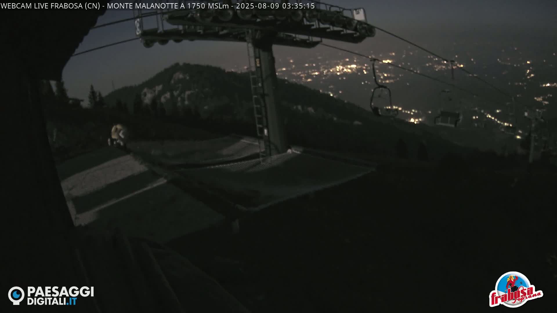 Monte Moro Mount Frabosa, Prato Nevoso Malanotte Take off Ramp & Ski Slope Live Cam - Cuneo, Piedmont, Italy