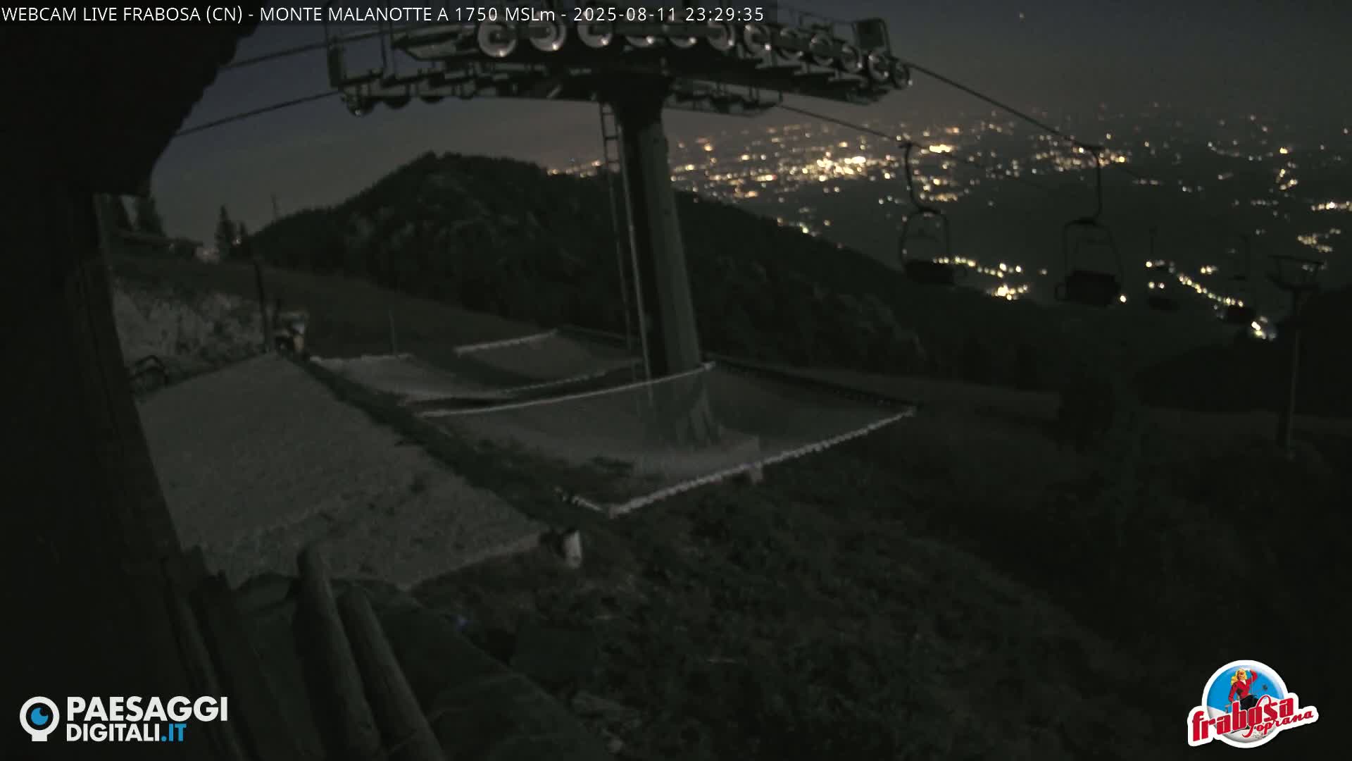 Monte Moro Mount Frabosa, Prato Nevoso Malanotte Take off Ramp & Ski Slope Live Cam - Cuneo, Piedmont, Italy