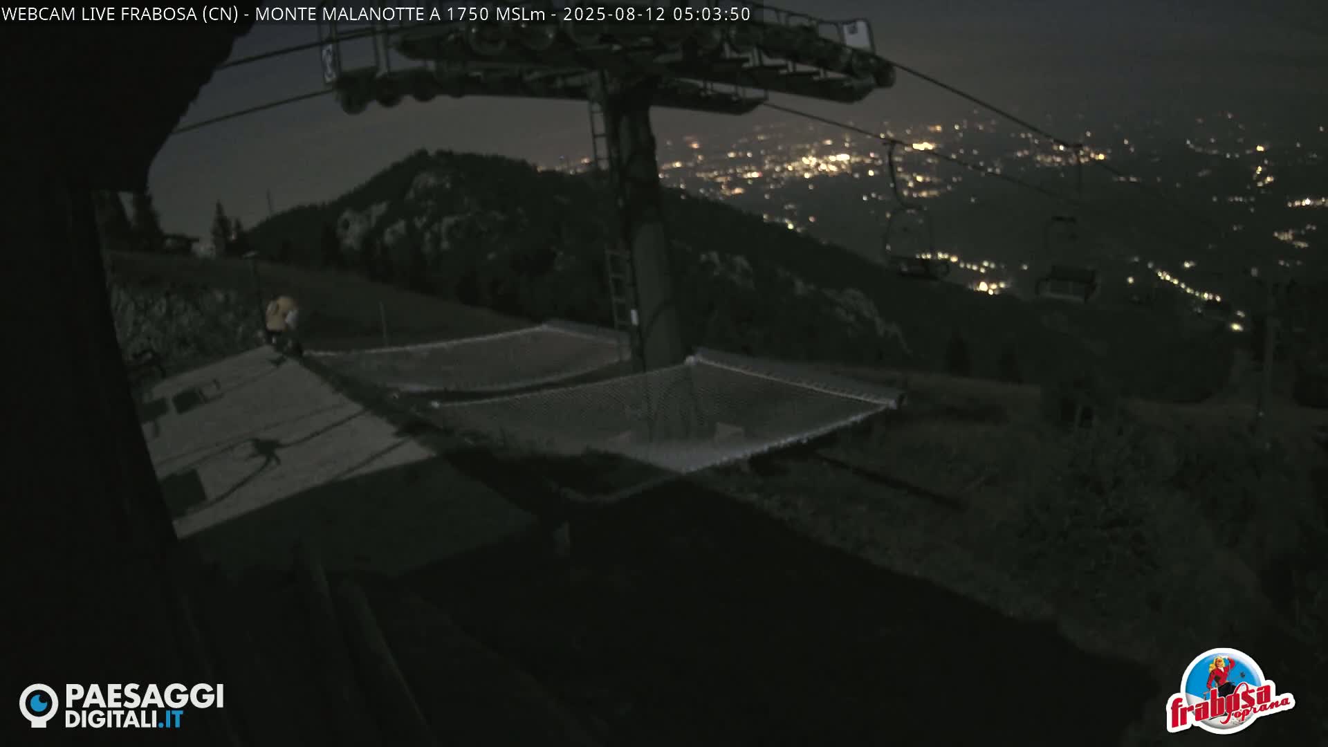 Monte Moro Mount Frabosa, Prato Nevoso Malanotte Take off Ramp & Ski Slope Live Cam - Cuneo, Piedmont, Italy