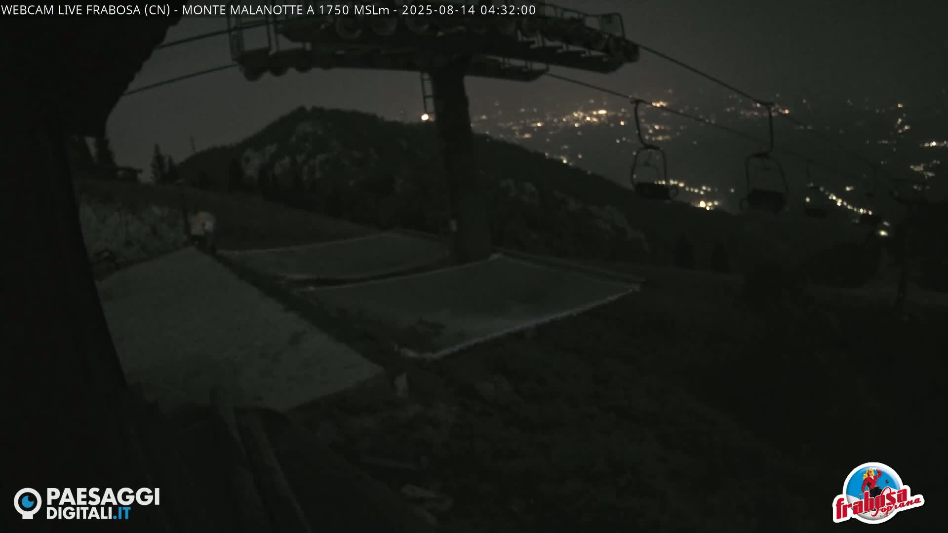 Monte Moro Mount Frabosa, Prato Nevoso Malanotte Take off Ramp & Ski Slope Live Cam - Cuneo, Piedmont, Italy