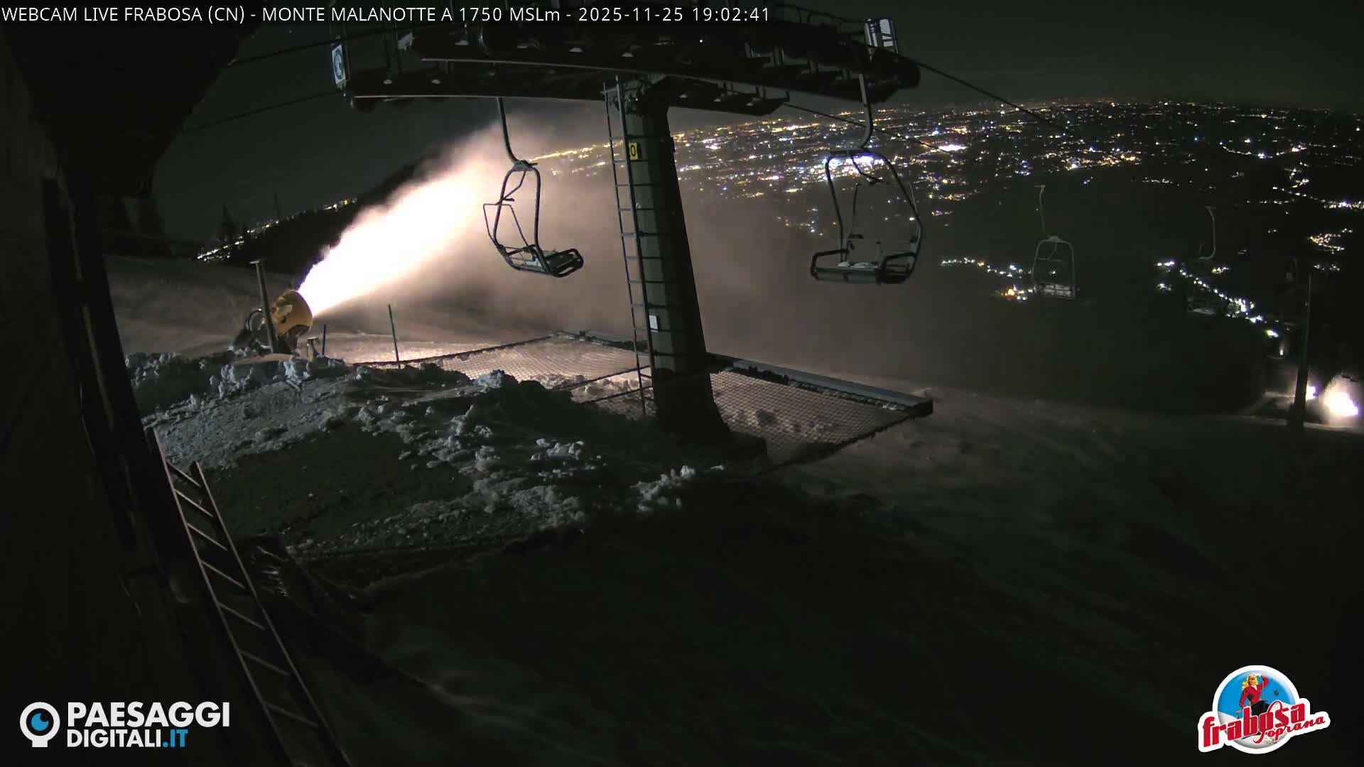 Monte Moro Mount Frabosa, Prato Nevoso Malanotte Take off Ramp & Ski Slope Live Cam - Cuneo, Piedmont, Italy