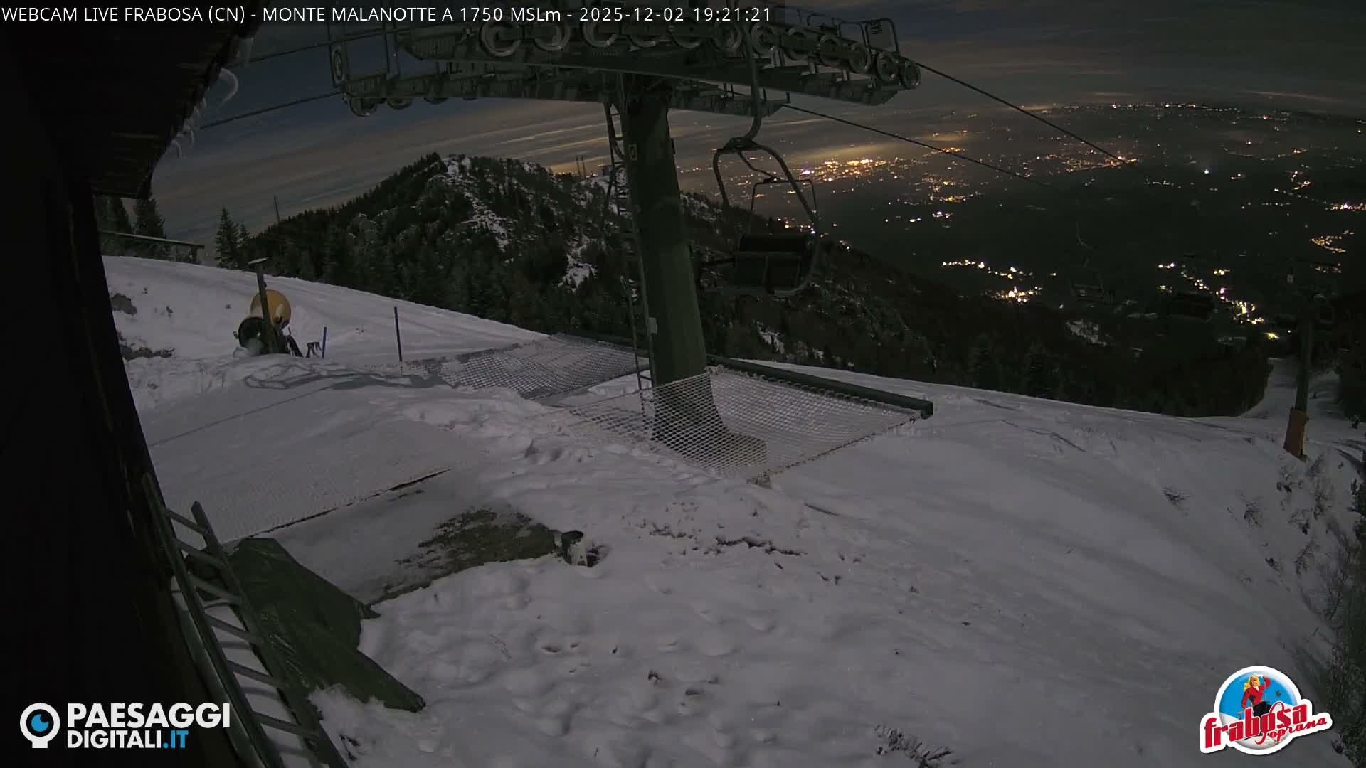 Monte Moro Mount Frabosa, Prato Nevoso Malanotte Take off Ramp & Ski Slope Live Cam - Cuneo, Piedmont, Italy