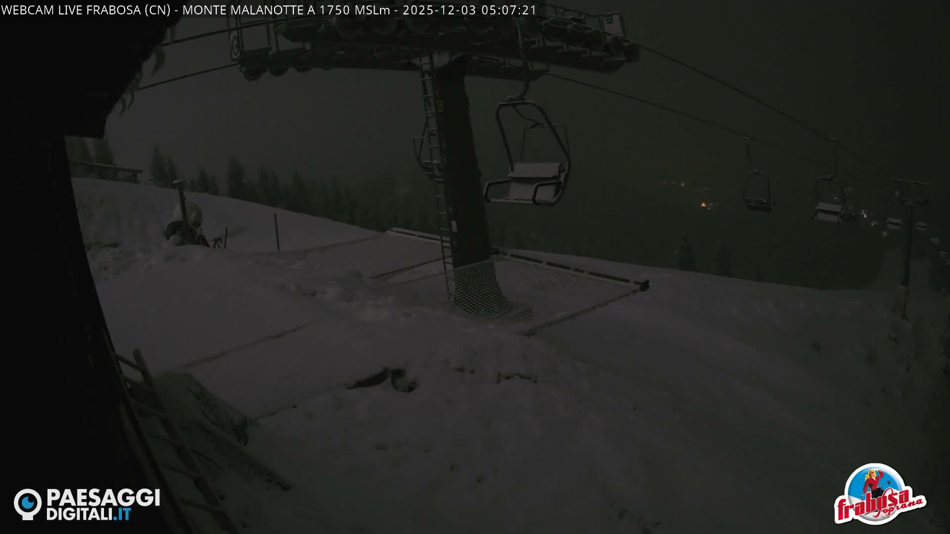Monte Moro Mount Frabosa, Prato Nevoso Malanotte Take off Ramp & Ski Slope Live Cam - Cuneo, Piedmont, Italy