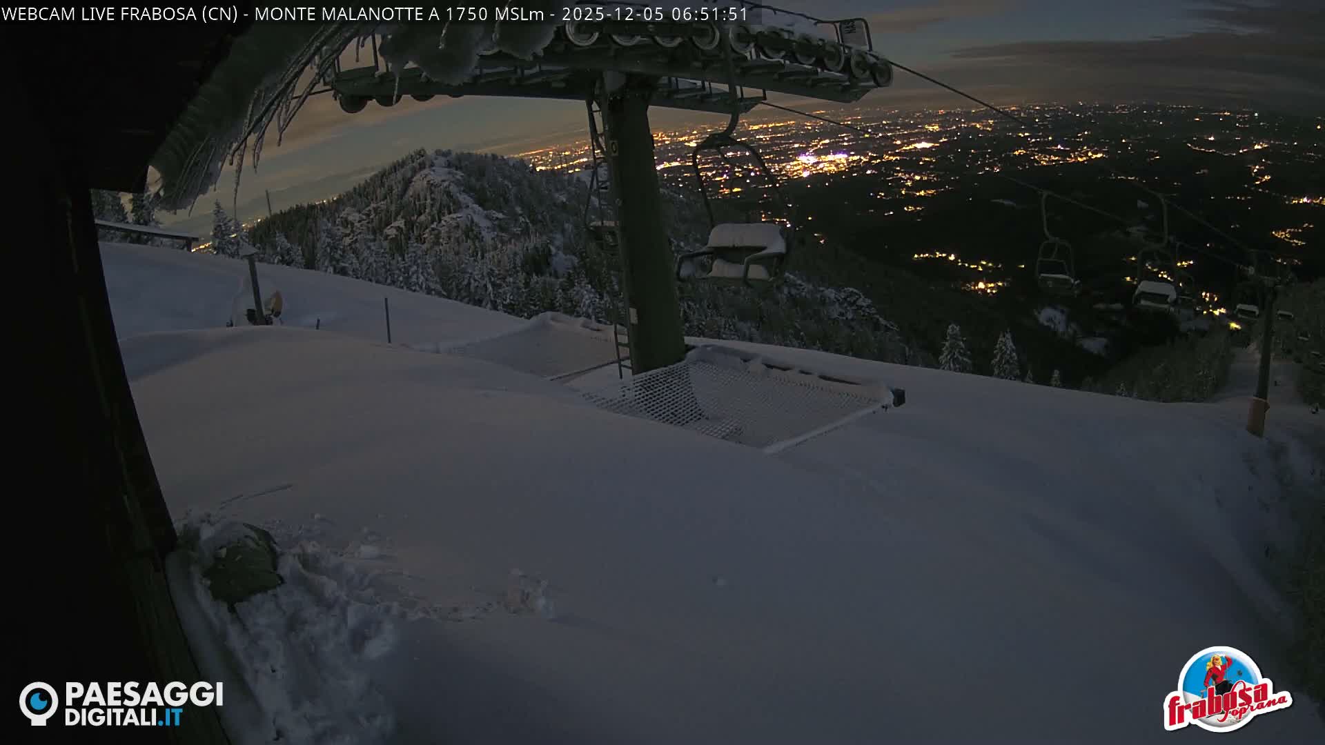 Monte Moro Mount Frabosa, Prato Nevoso Malanotte Take off Ramp & Ski Slope Live Cam - Cuneo, Piedmont, Italy