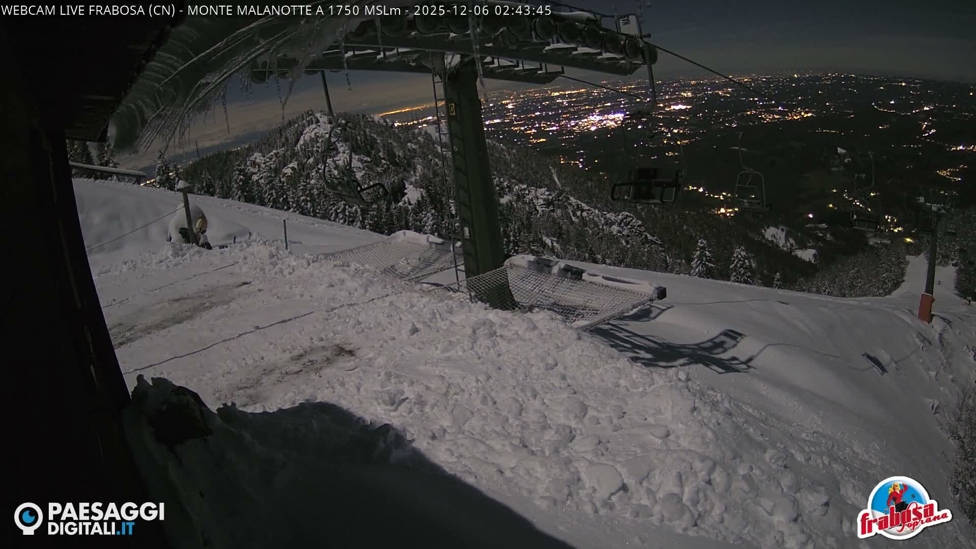 Monte Moro Mount Frabosa, Prato Nevoso Malanotte Take off Ramp & Ski Slope Live Cam - Cuneo, Piedmont, Italy