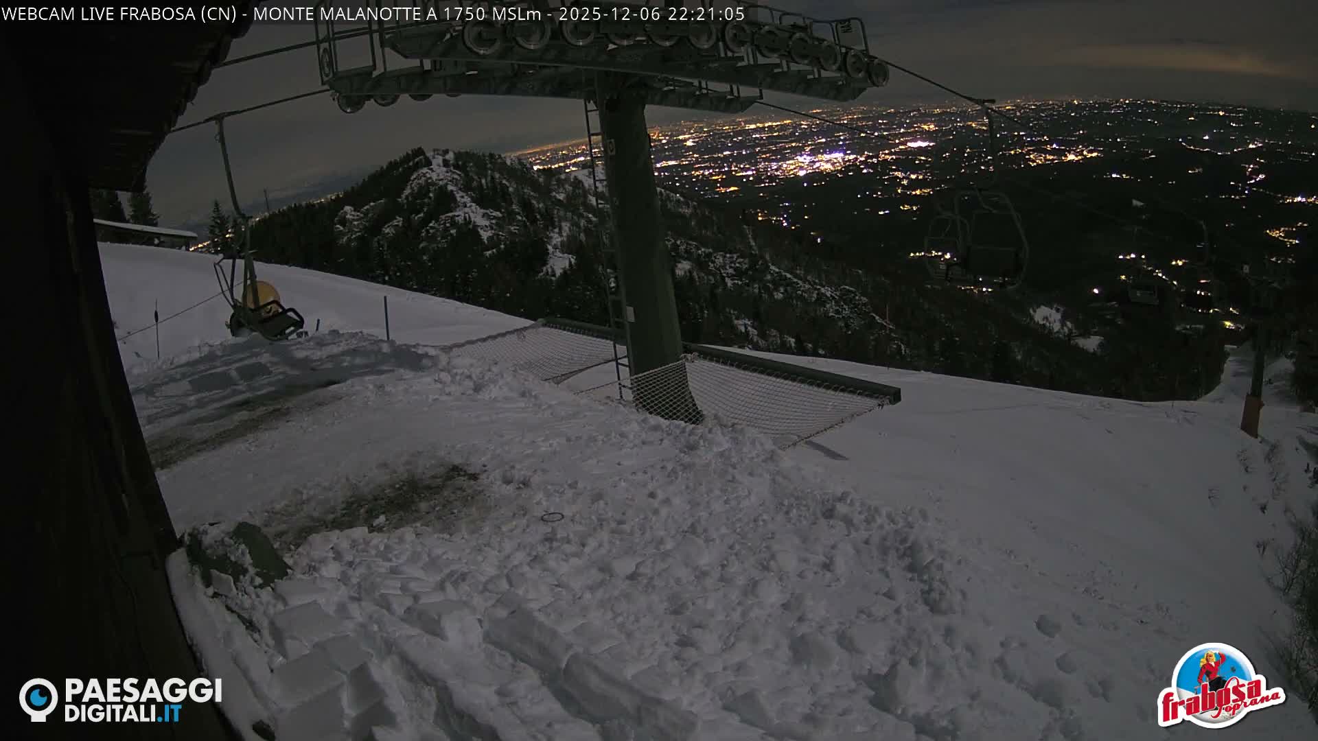 Monte Moro Mount Frabosa, Prato Nevoso Malanotte Take off Ramp & Ski Slope Live Cam - Cuneo, Piedmont, Italy
