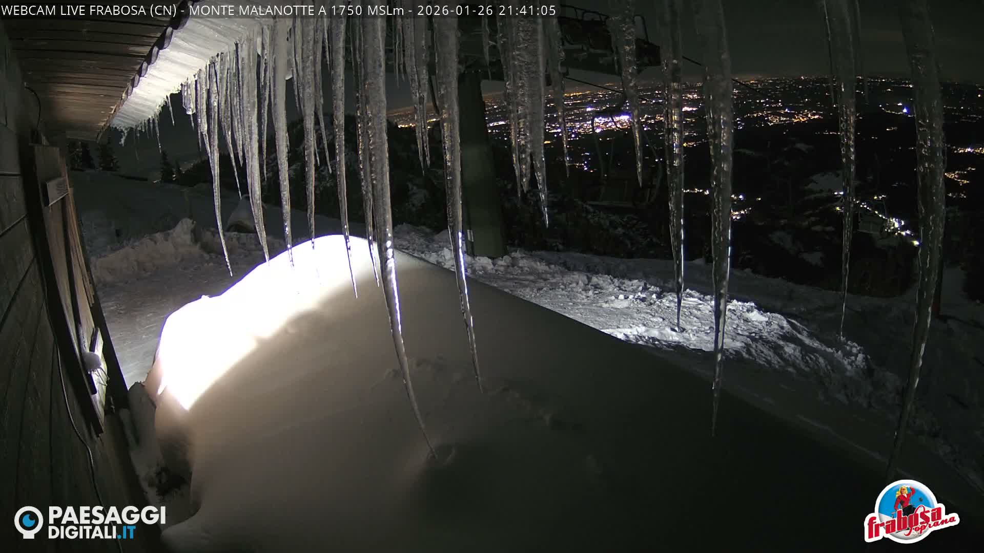 Monte Moro Mount Frabosa, Prato Nevoso Malanotte Take off Ramp & Ski Slope Live Cam - Cuneo, Piedmont, Italy
