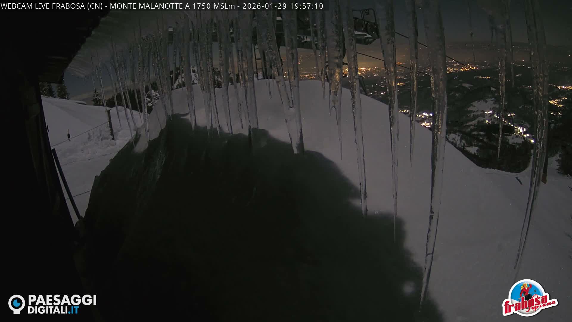 Monte Moro Mount Frabosa, Prato Nevoso Malanotte Take off Ramp & Ski Slope Live Cam - Cuneo, Piedmont, Italy
