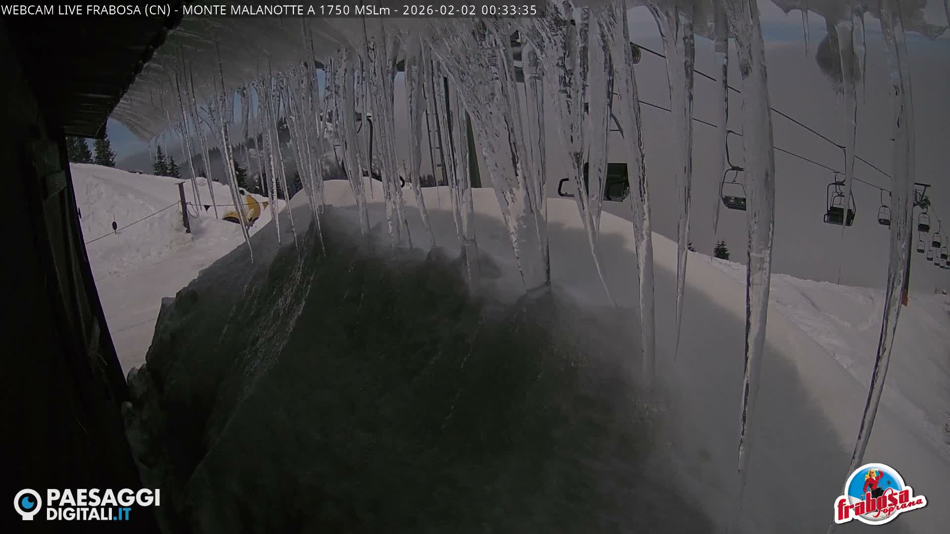 Monte Moro Mount Frabosa, Prato Nevoso Malanotte Take off Ramp & Ski Slope Live Cam - Cuneo, Piedmont, Italy