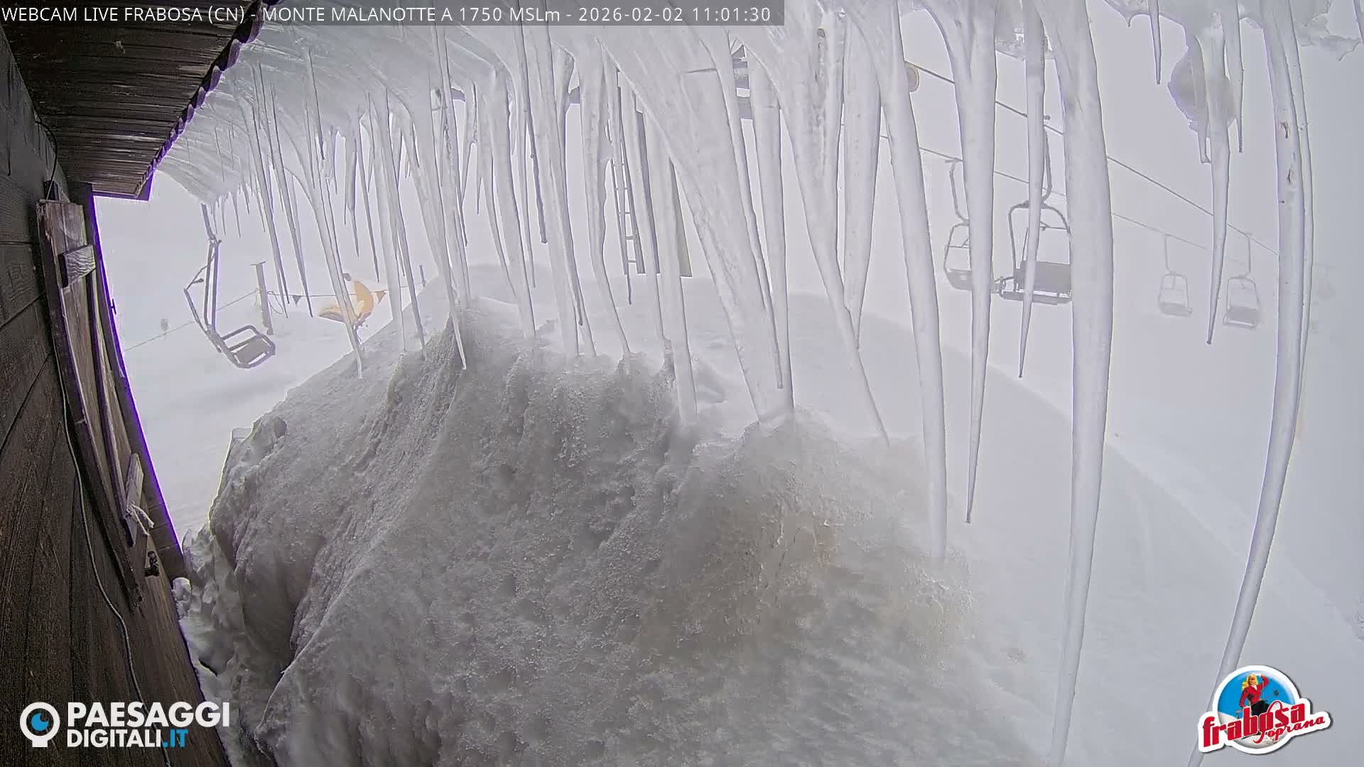 Monte Moro Mount Frabosa, Prato Nevoso Malanotte Take off Ramp & Ski Slope Live Cam - Cuneo, Piedmont, Italy