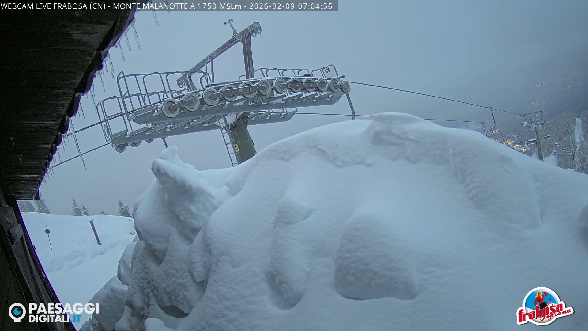 Monte Moro Mount Frabosa, Prato Nevoso Malanotte Take off Ramp & Ski Slope Live Cam - Cuneo, Piedmont, Italy