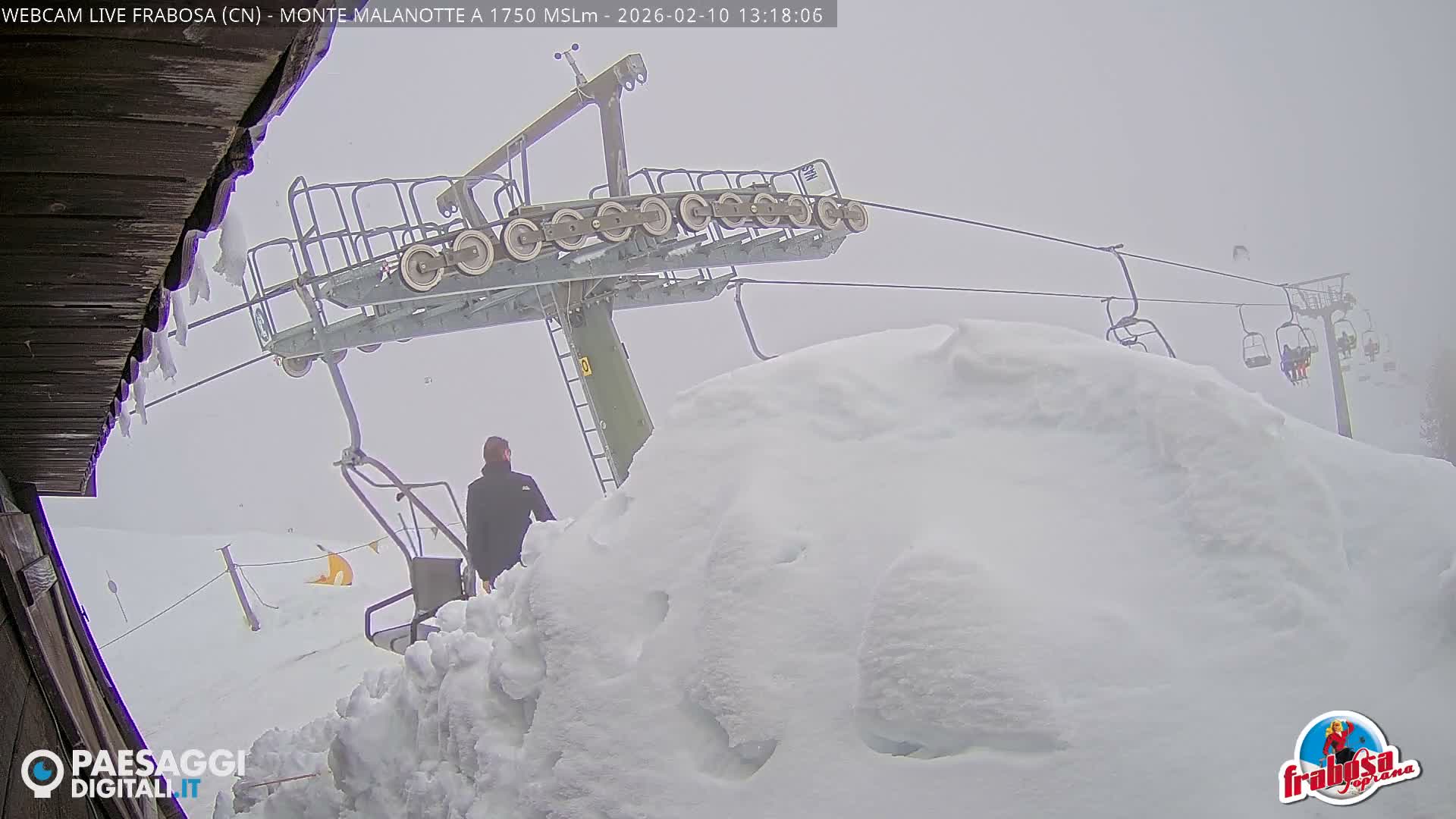 Monte Moro Mount Frabosa, Prato Nevoso Malanotte Take off Ramp & Ski Slope Live Cam - Cuneo, Piedmont, Italy