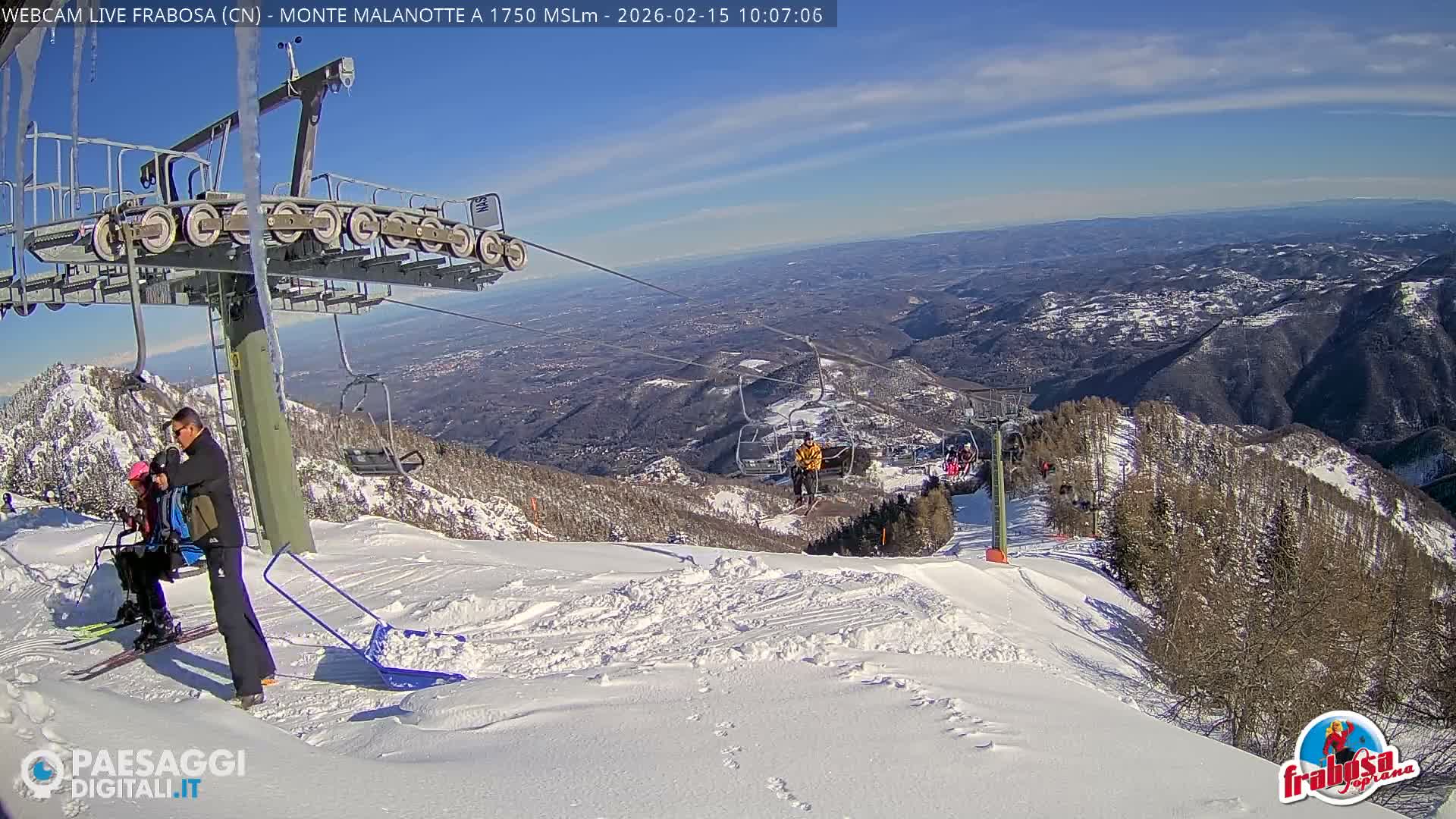 Monte Moro Mount Frabosa, Prato Nevoso Malanotte Take off Ramp & Ski Slope Live Cam - Cuneo, Piedmont, Italy
