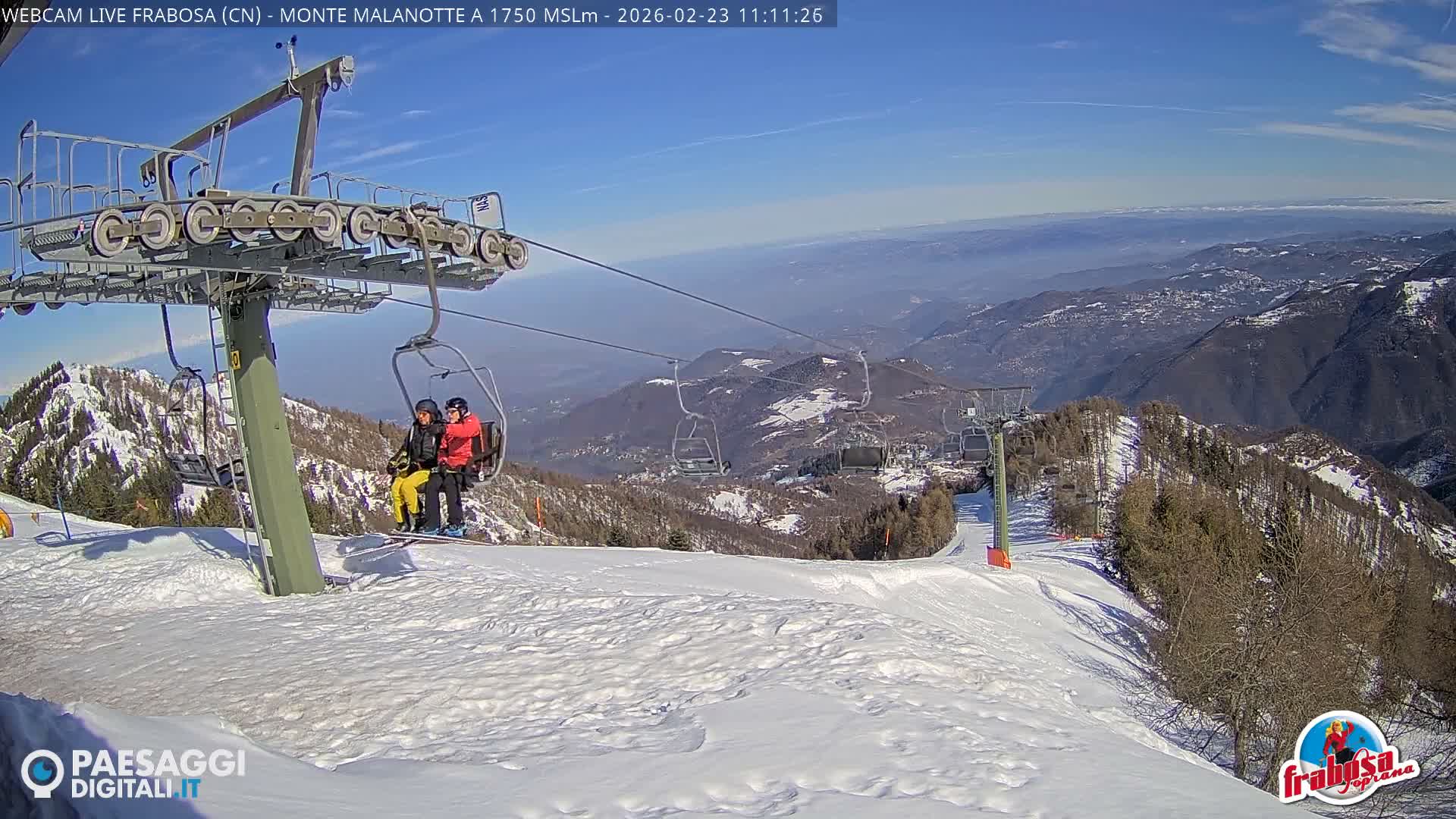 Monte Moro Mount Frabosa, Prato Nevoso Malanotte Take off Ramp & Ski Slope Live Cam - Cuneo, Piedmont, Italy