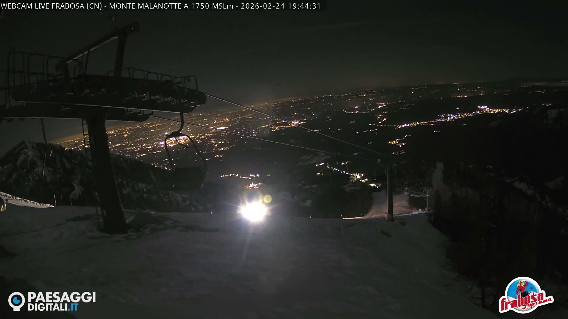 Monte Moro Mount Frabosa, Prato Nevoso Malanotte Take off Ramp & Ski Slope Live Cam - Cuneo, Piedmont, Italy