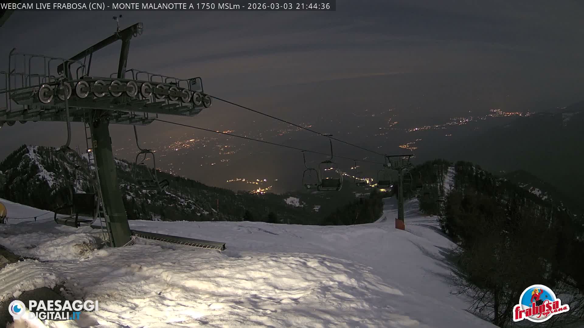 Monte Moro Mount Frabosa, Prato Nevoso Malanotte Take off Ramp & Ski Slope Live Cam - Cuneo, Piedmont, Italy