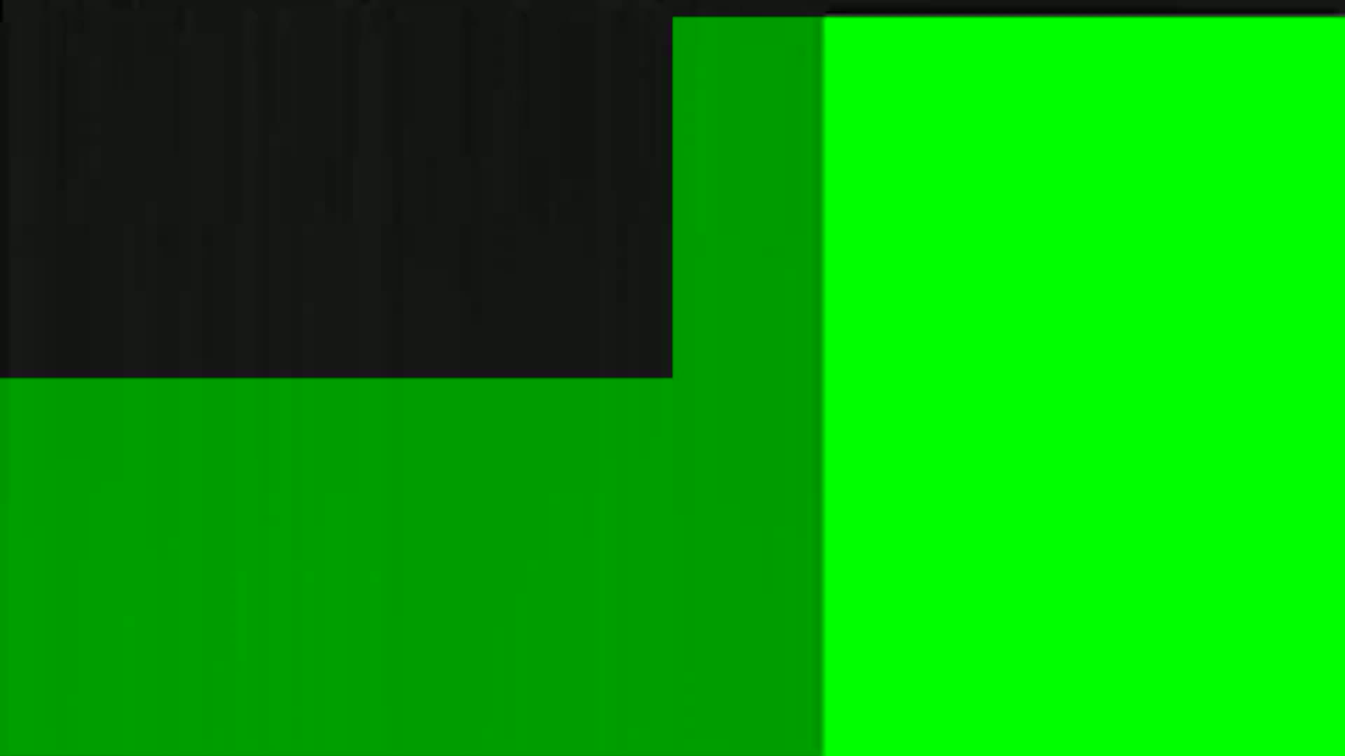 The image shows a black rectangle atop a green rectangle, next to a larger green rectangle.
