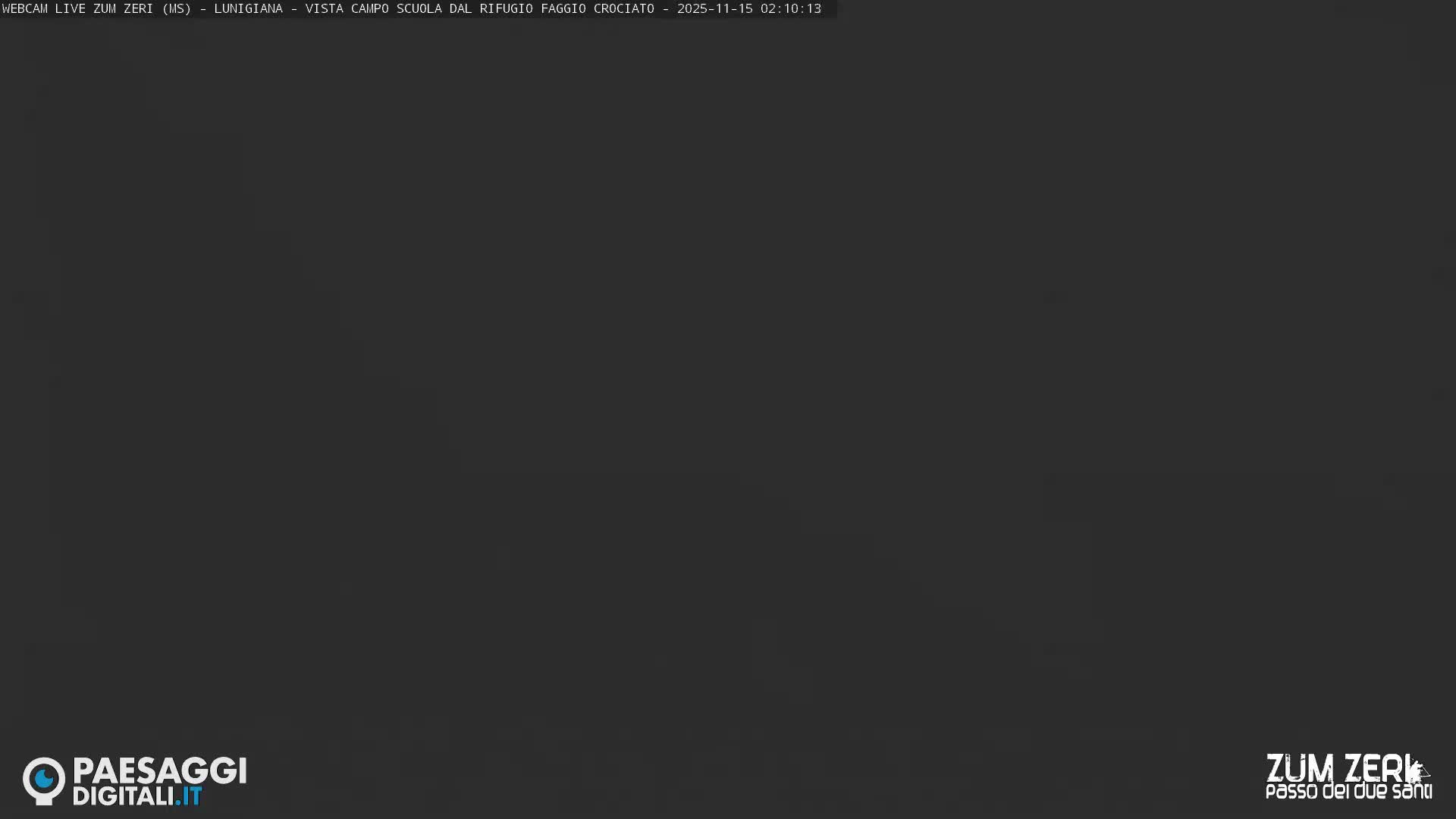 The image is completely dark, showing no discernible features or weather conditions.