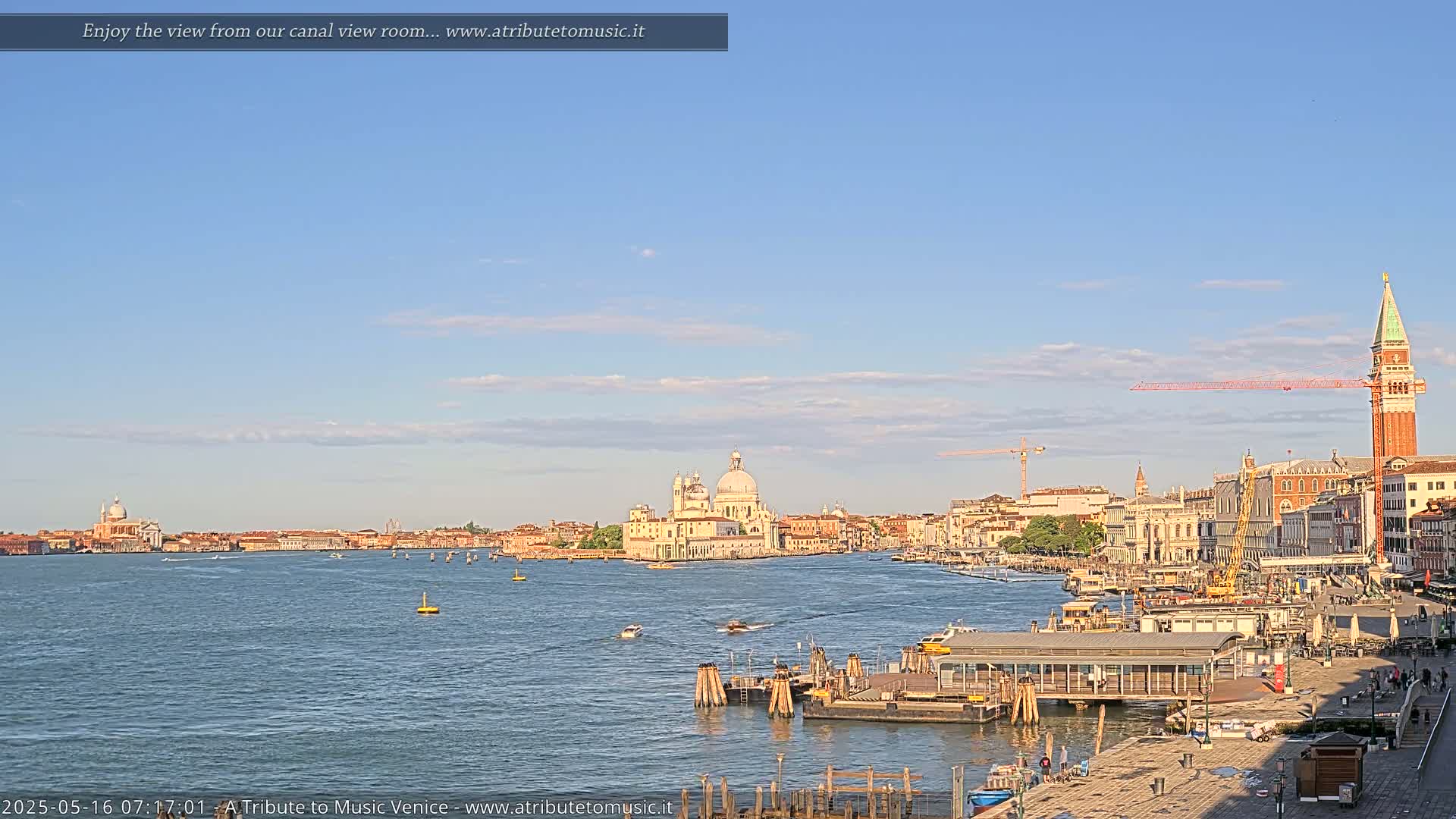  Venice City Live Cam from St. Mark's Basin - Veneto, Italy