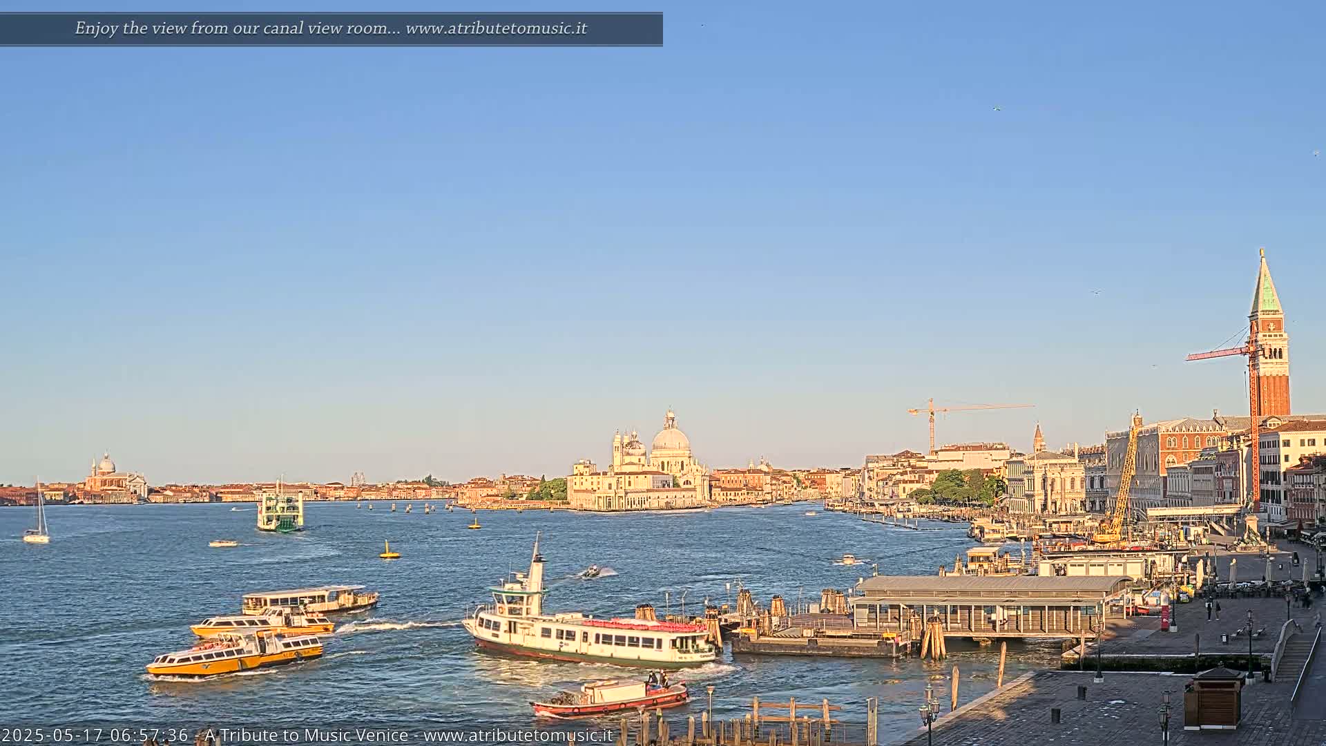  Venice City Live Cam from St. Mark's Basin - Veneto, Italy