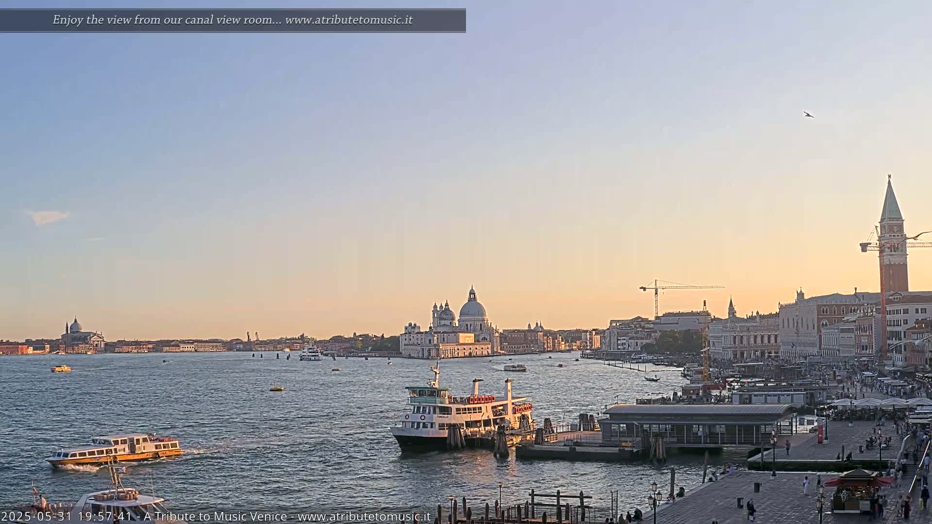  Venice City Live Cam from St. Mark's Basin - Veneto, Italy